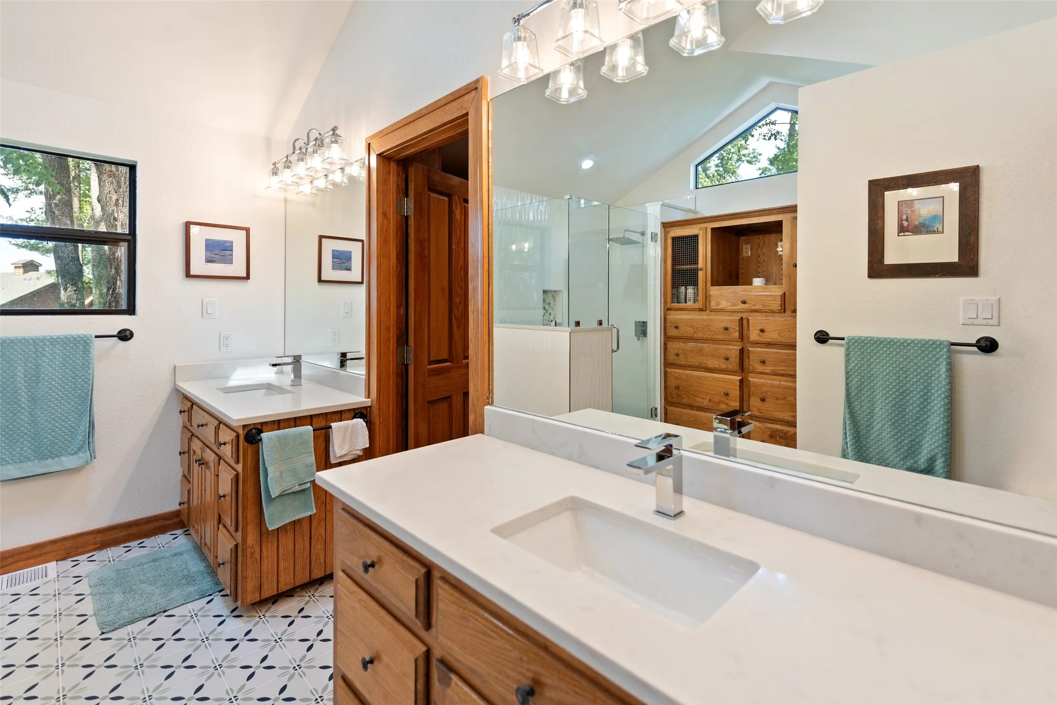 Separate vanities