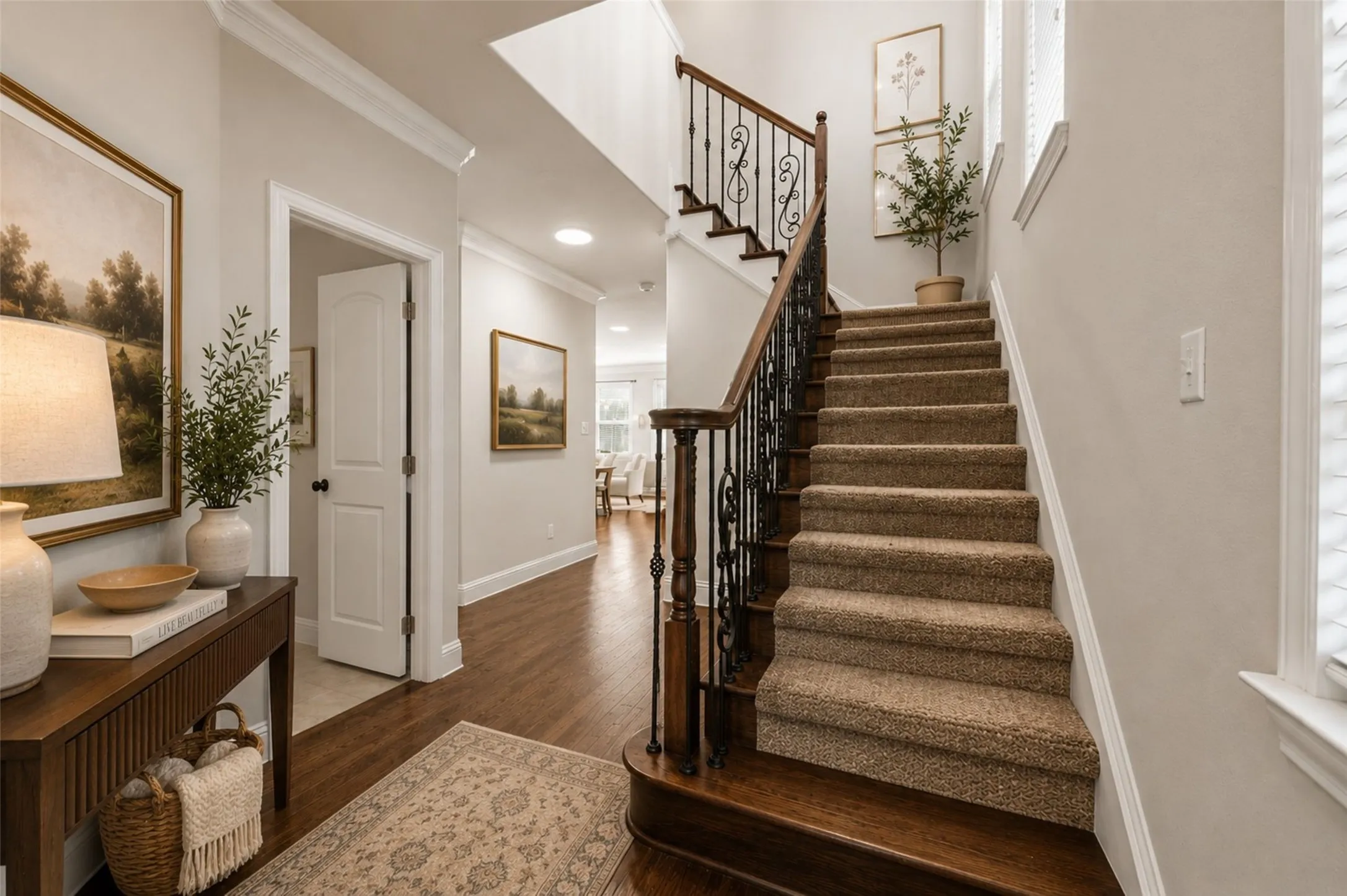 Entry foyer welcomes you.  Virtually staged.