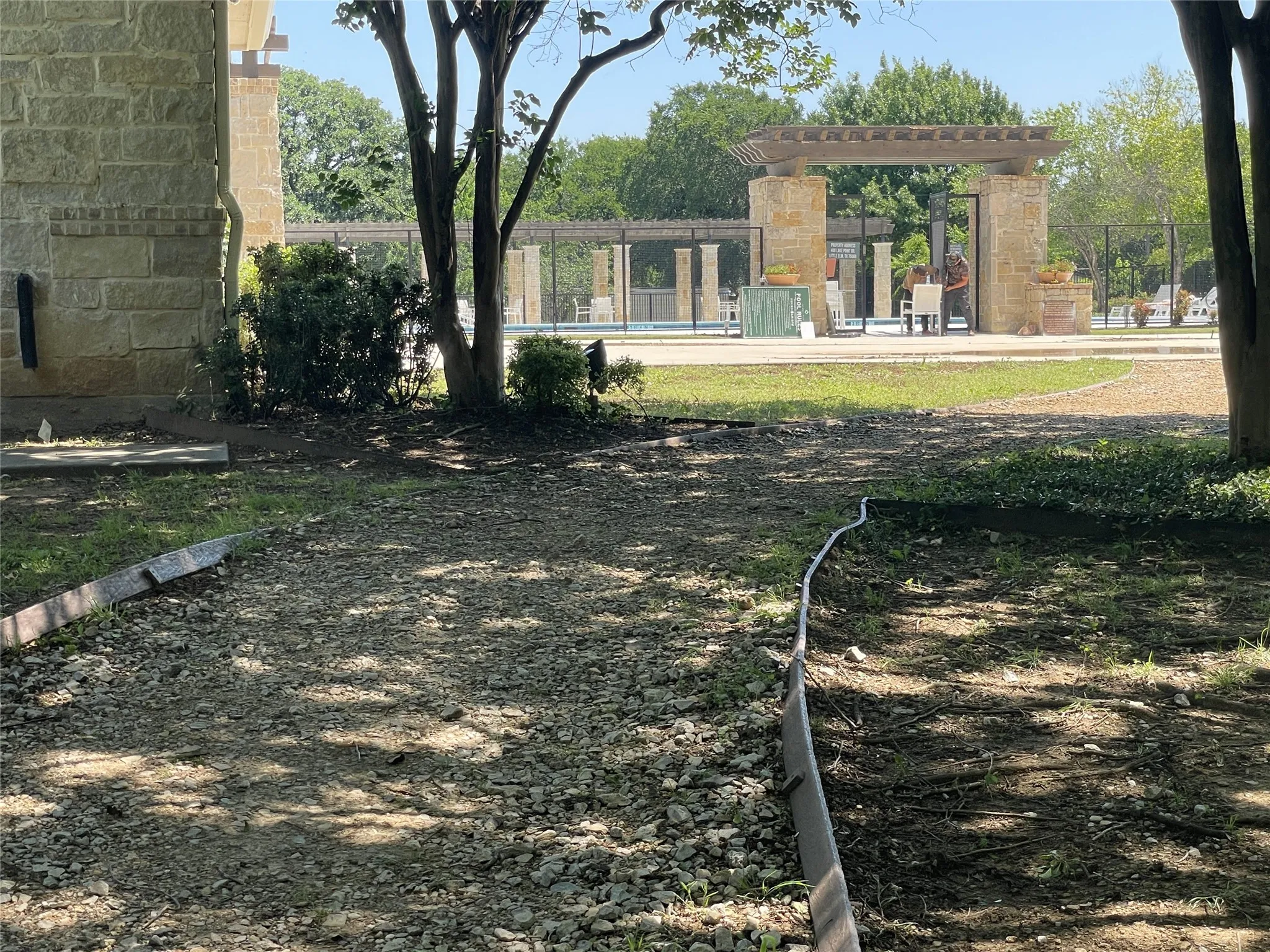 This trail starts at the clubhouse / pool and winds through the wooded beauty along the lake.