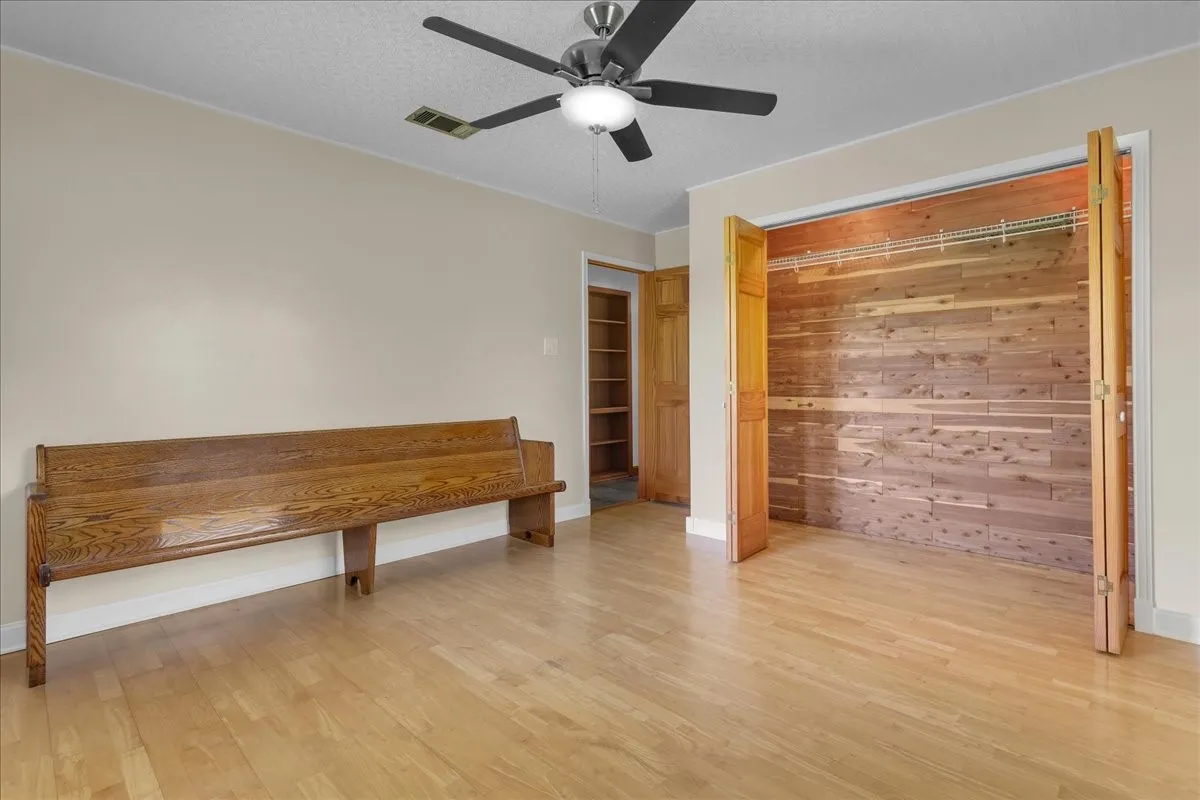 Check out the cedar-lined closet!