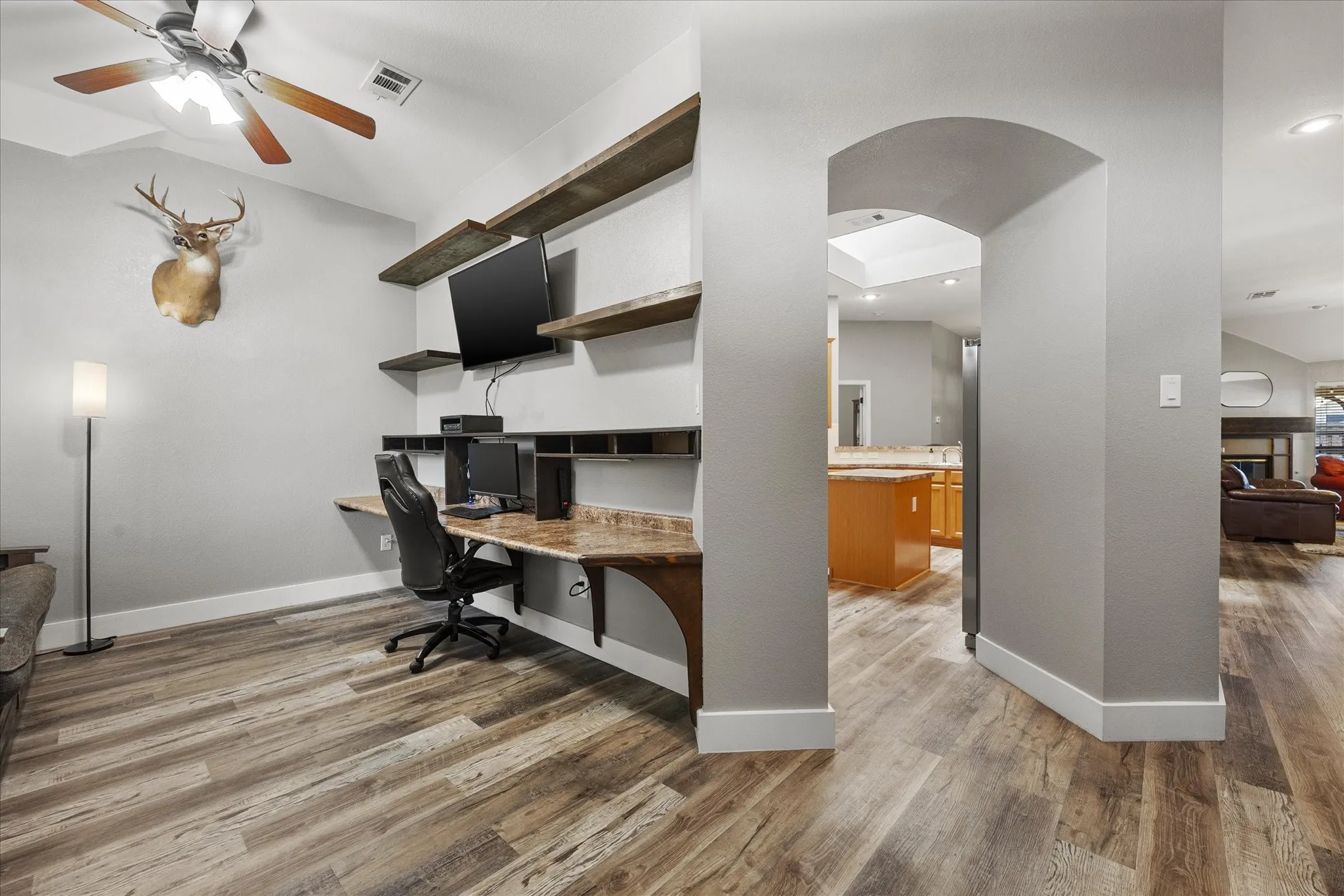 Alternate view of the home office. This space could also be used as a formal dining or sitting room.