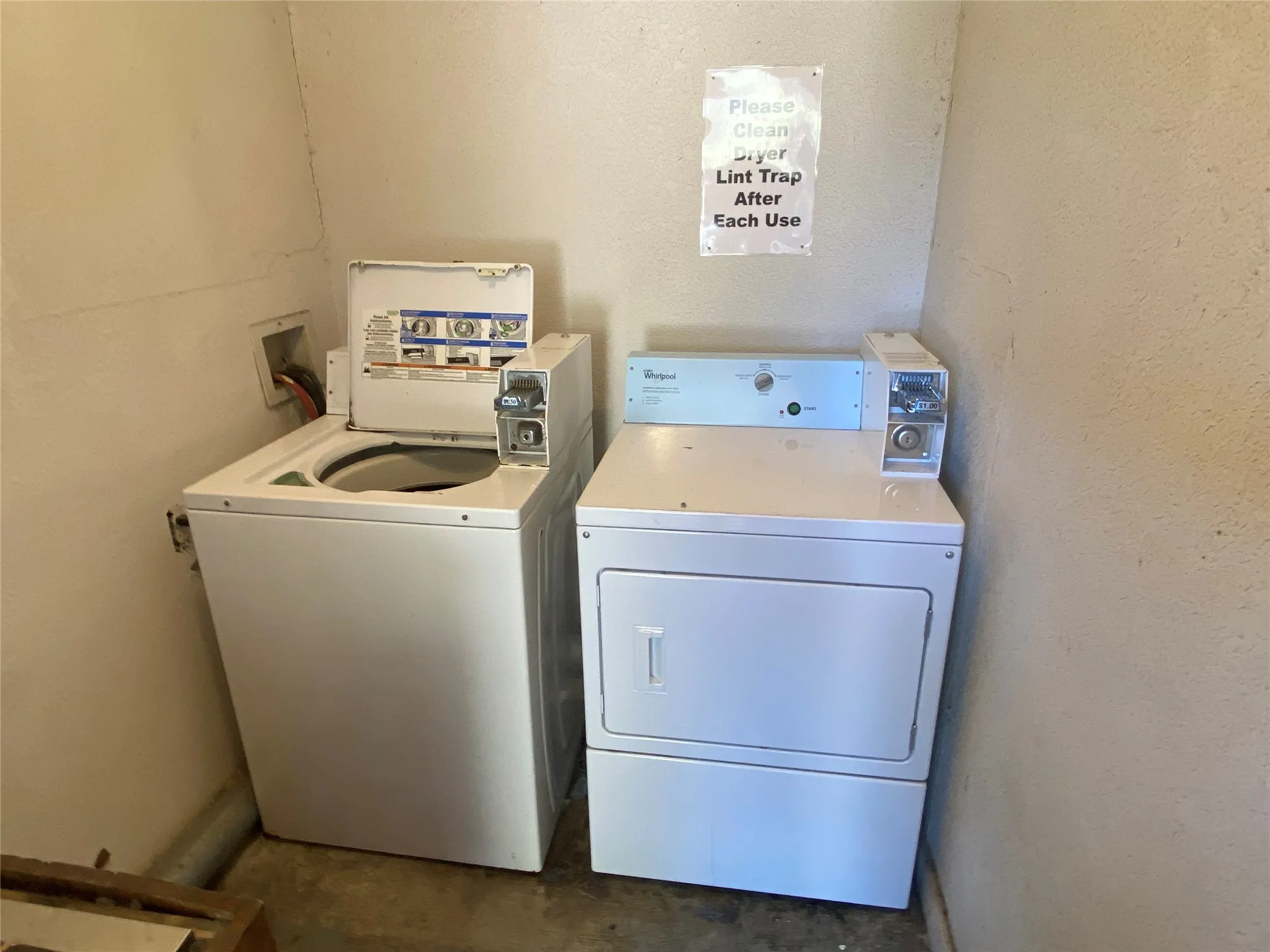 Laundry room on site.