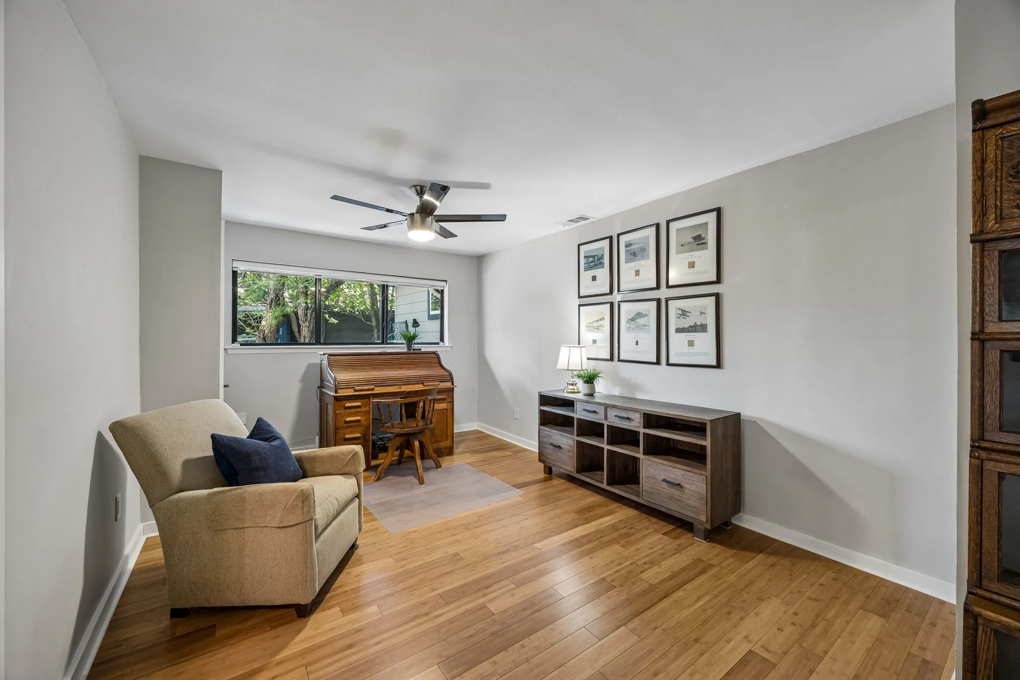 Guest bedroom near middle of the home, located just off the jack & Jill bath