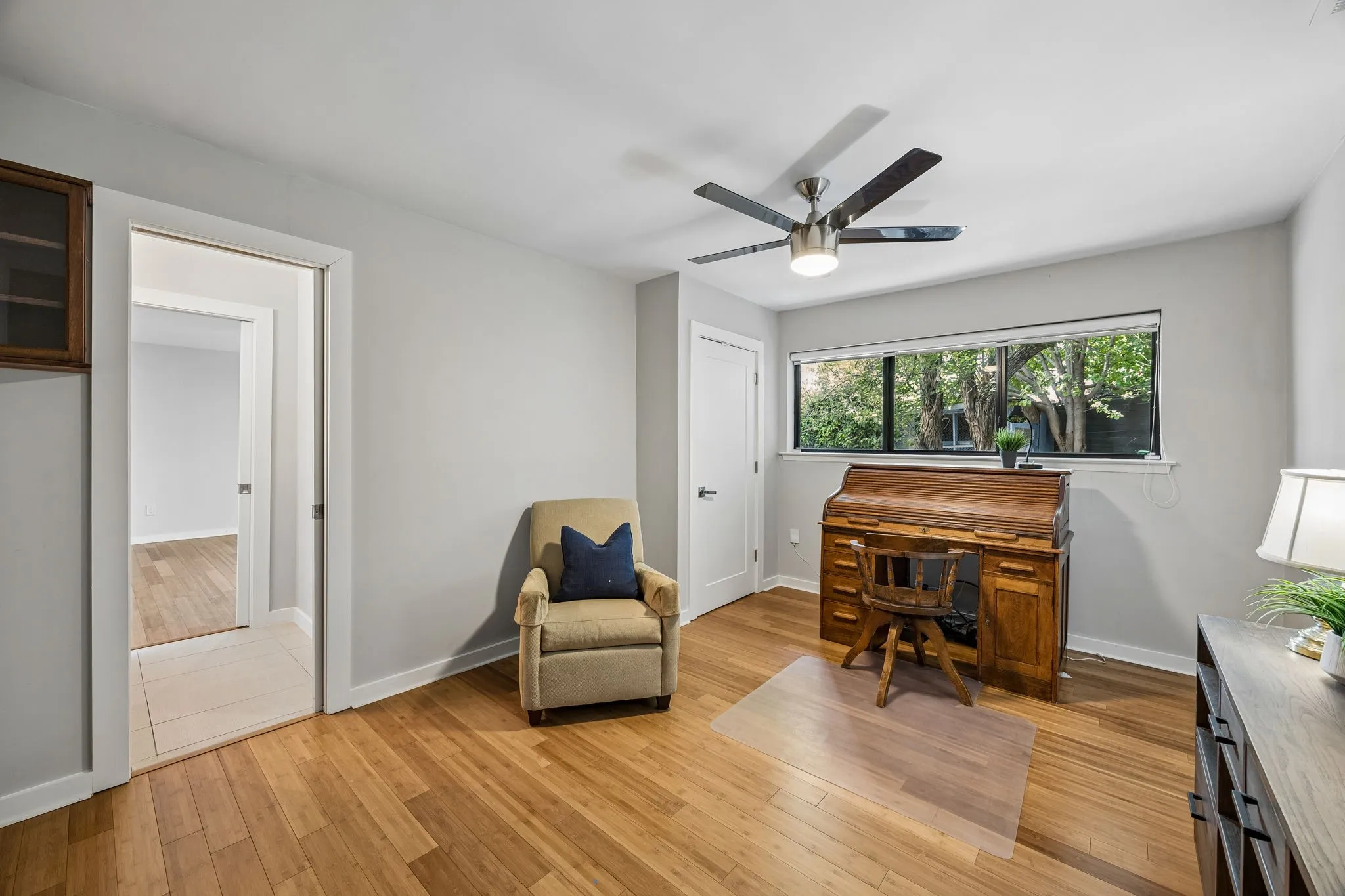 Guest bedroom near middle of the home, located just off the jack & Jill bath
