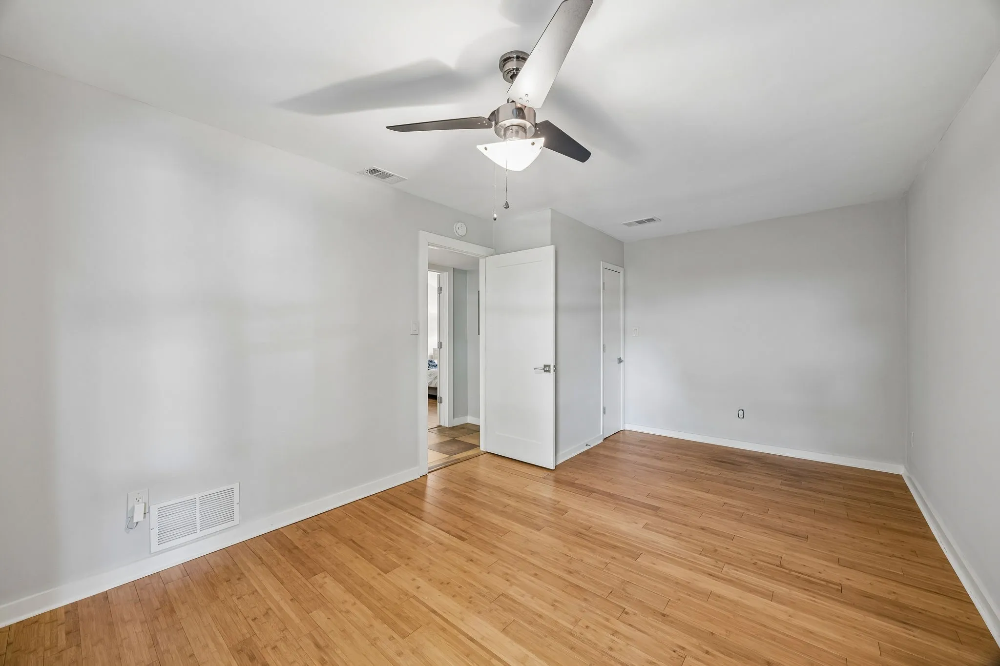 Guest bedroom near front of the home