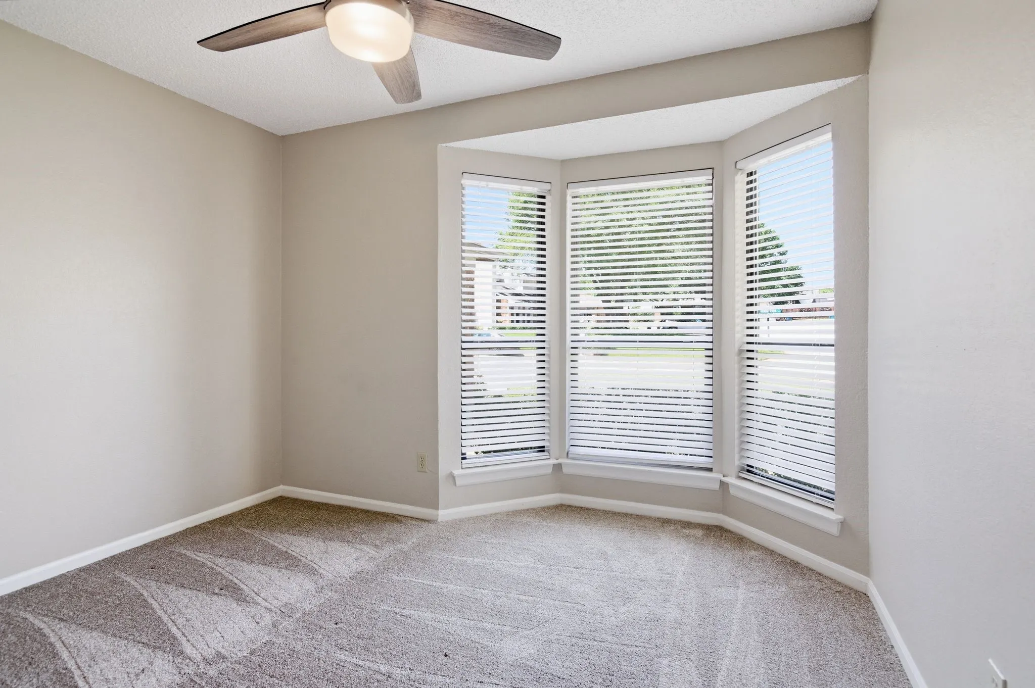 Third Bedroom has Bay Windows