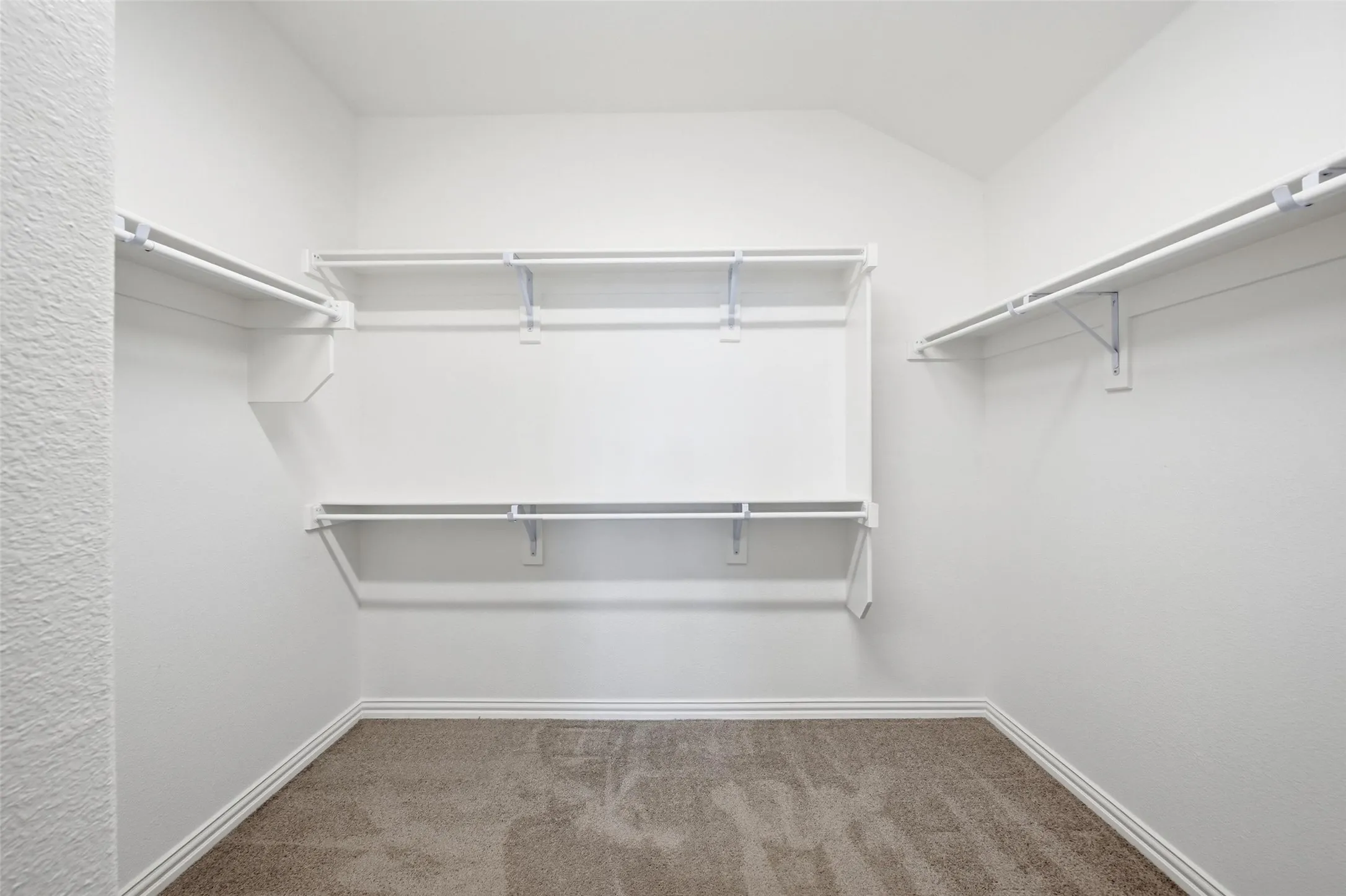 Spacious walk-in closet