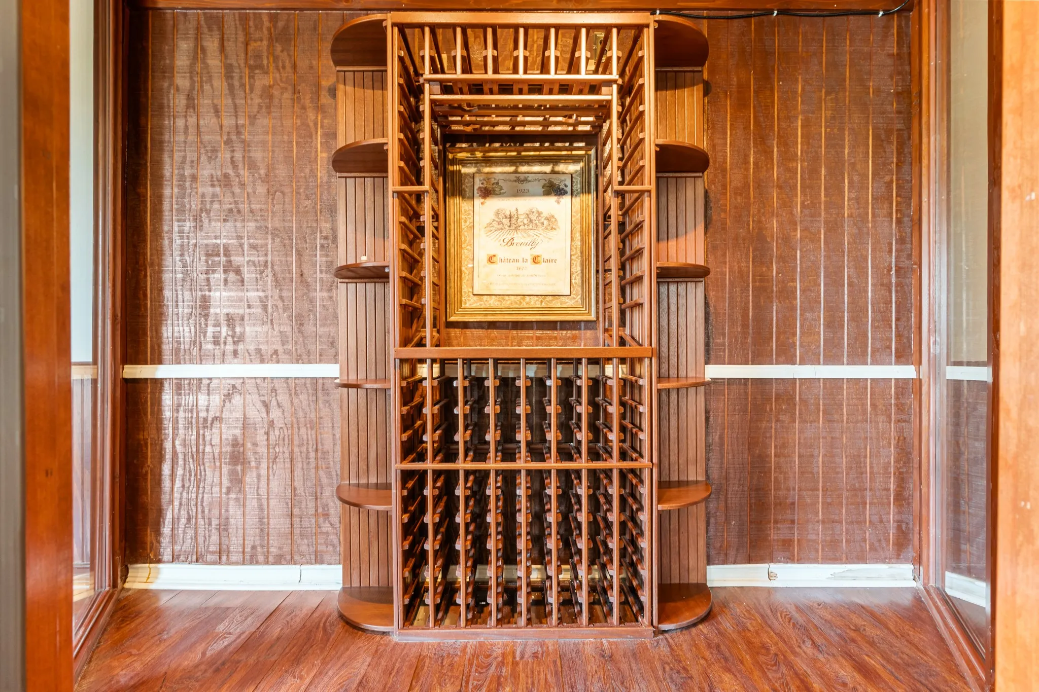 Wine cellar located in event house.