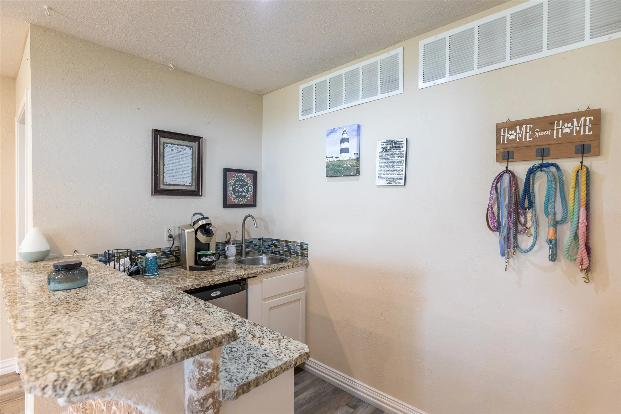 Wet bar is conveniently located in the second living area, providing easy access to all the food and beverages for your entertainment activities