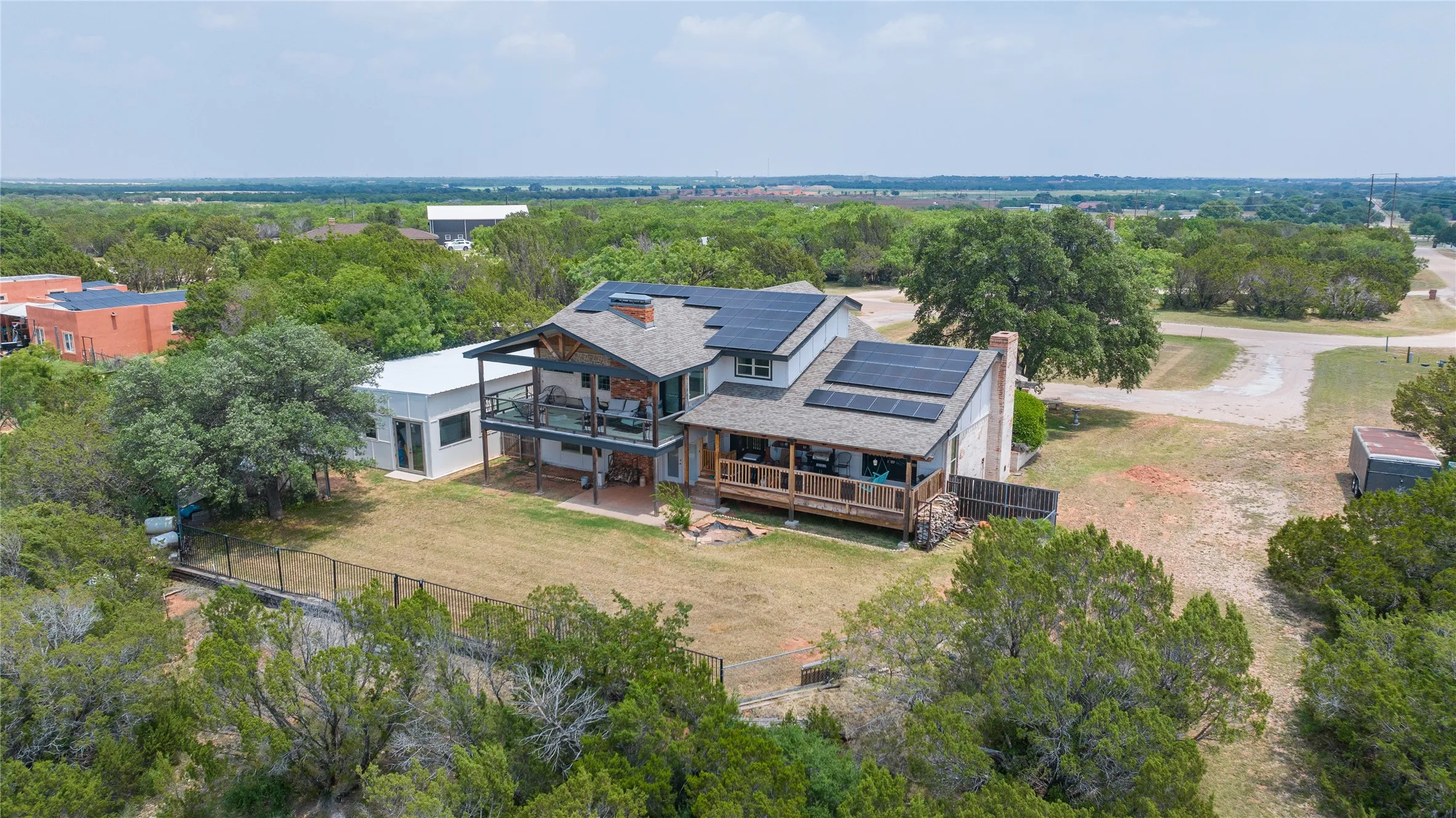 Don't forget about the nearly invisible solar panels! Owner says these provide enough electricity to have very very low bills year round. And the shop is huge! So many amenities on this property tucked away at the end of a quiet street.
