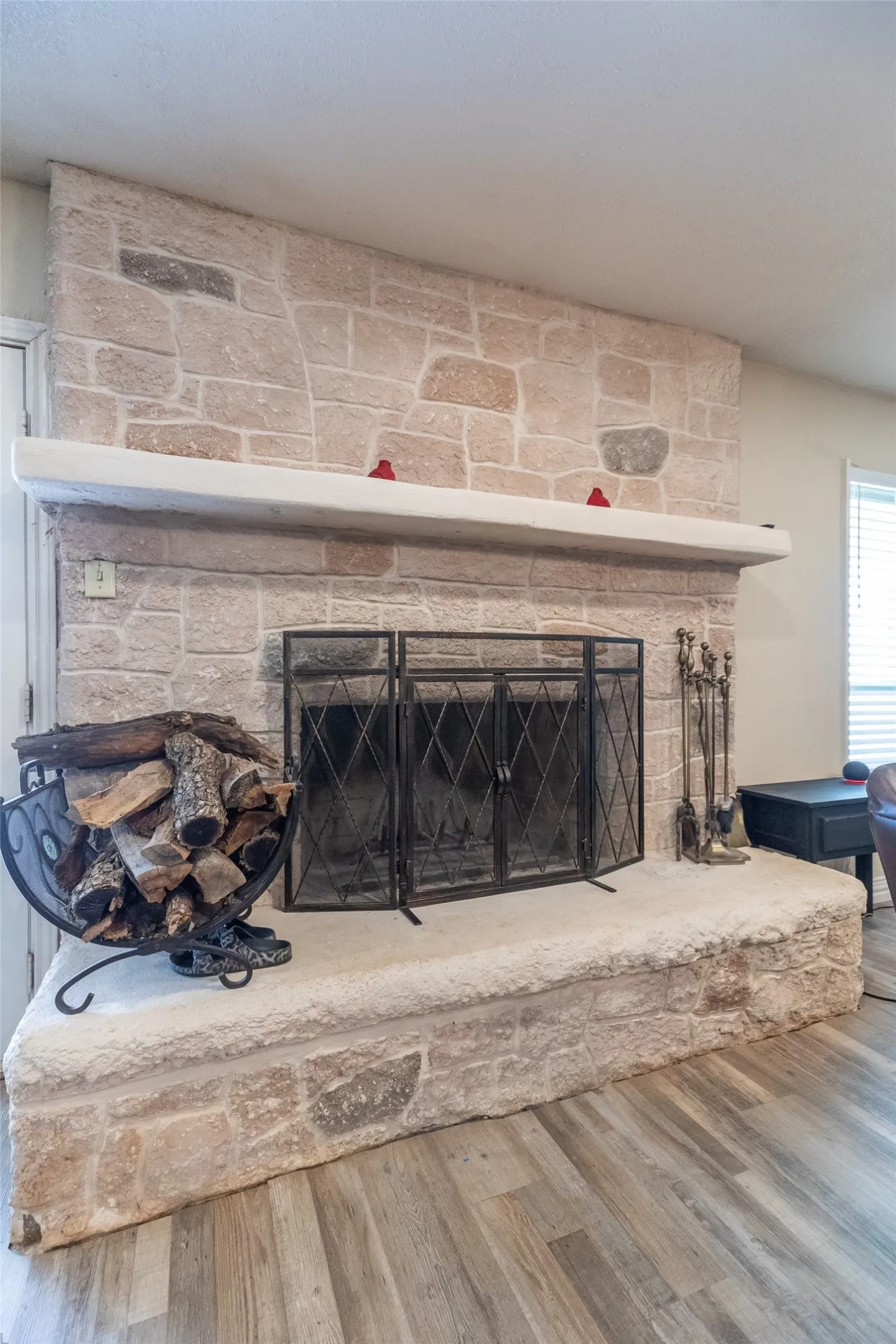 Fireplace in second living room!
