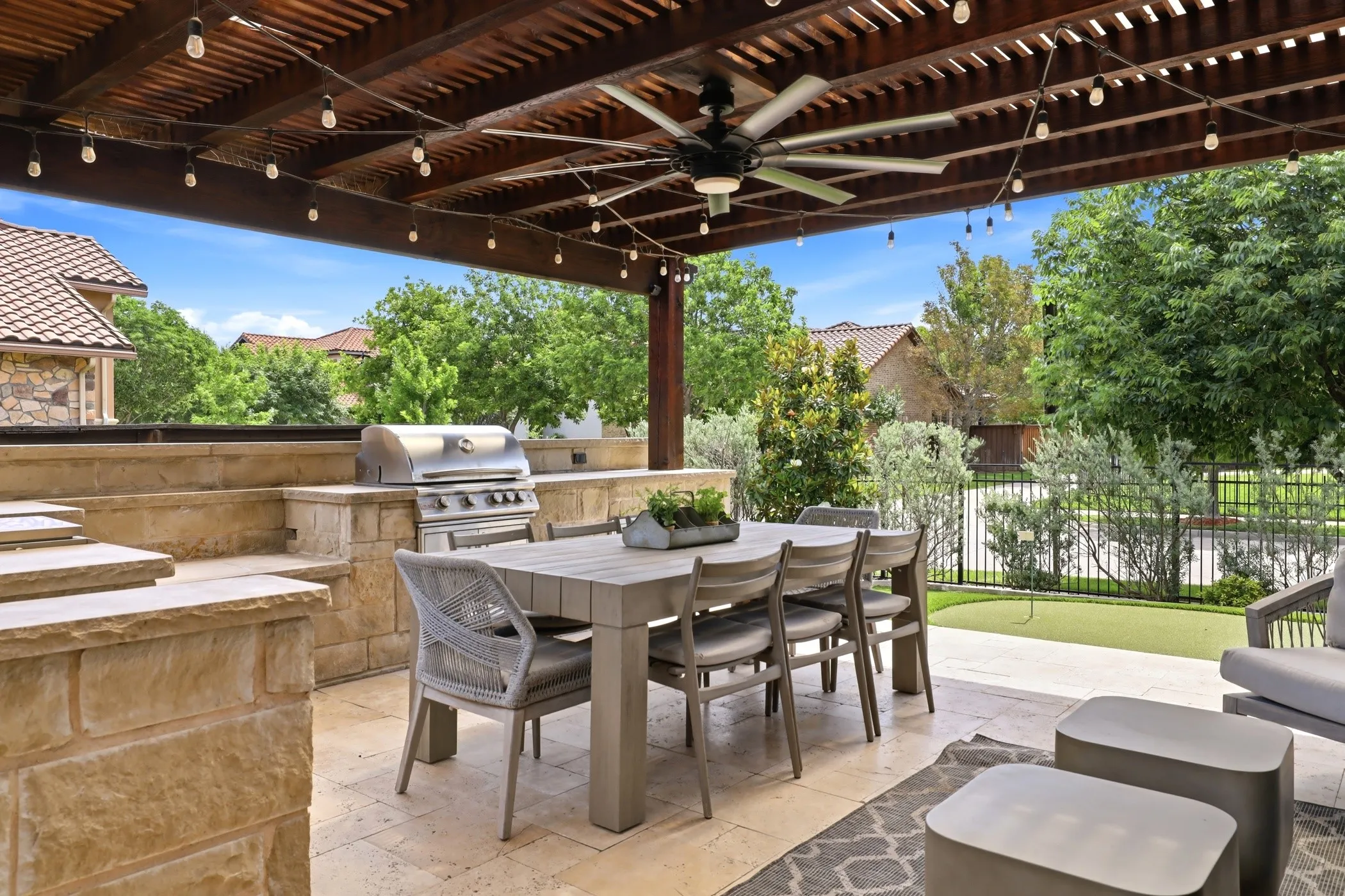 Gorgeous covered patio!