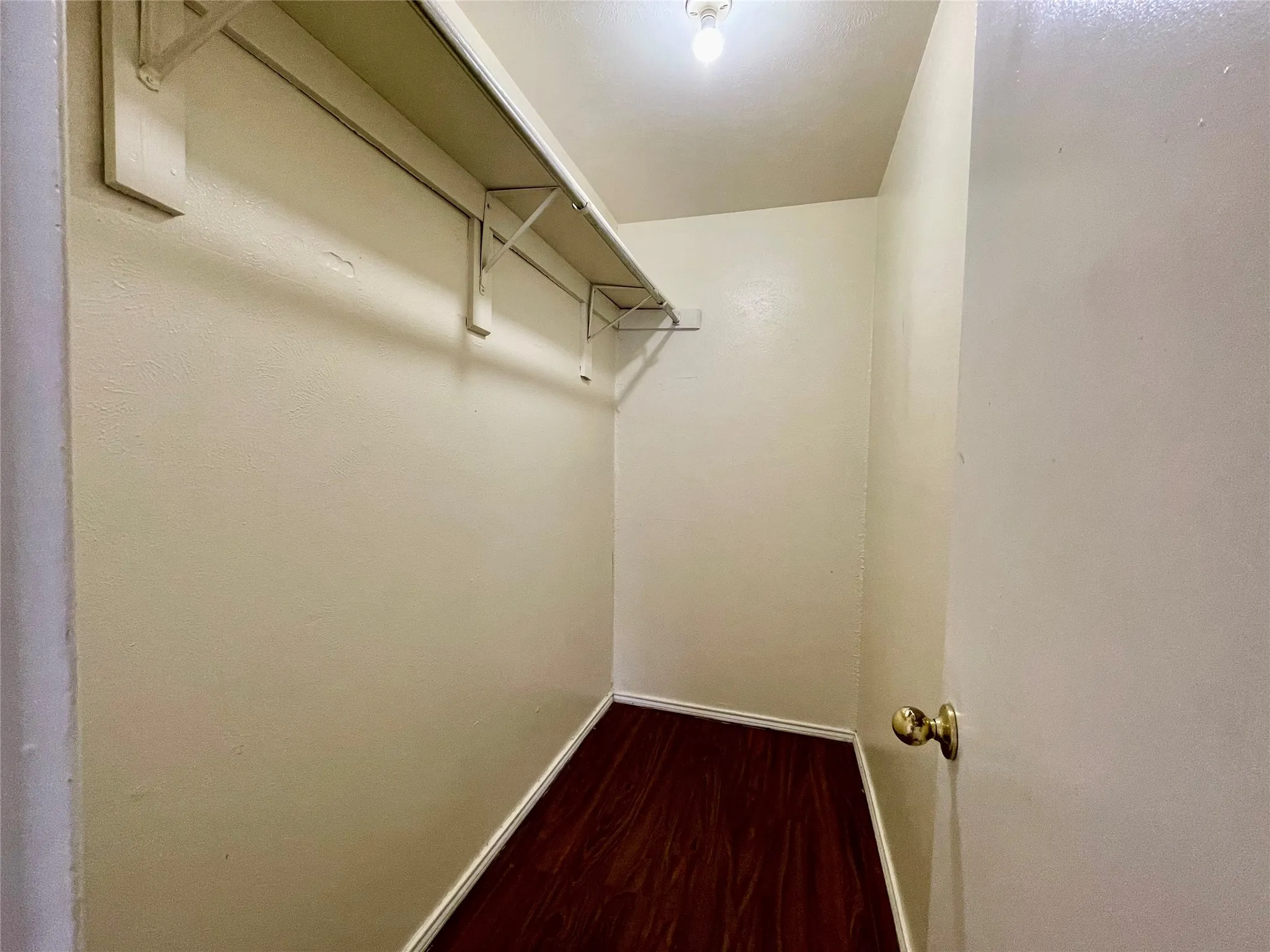Large walk in closet. Great to fit all of your clothing needs.