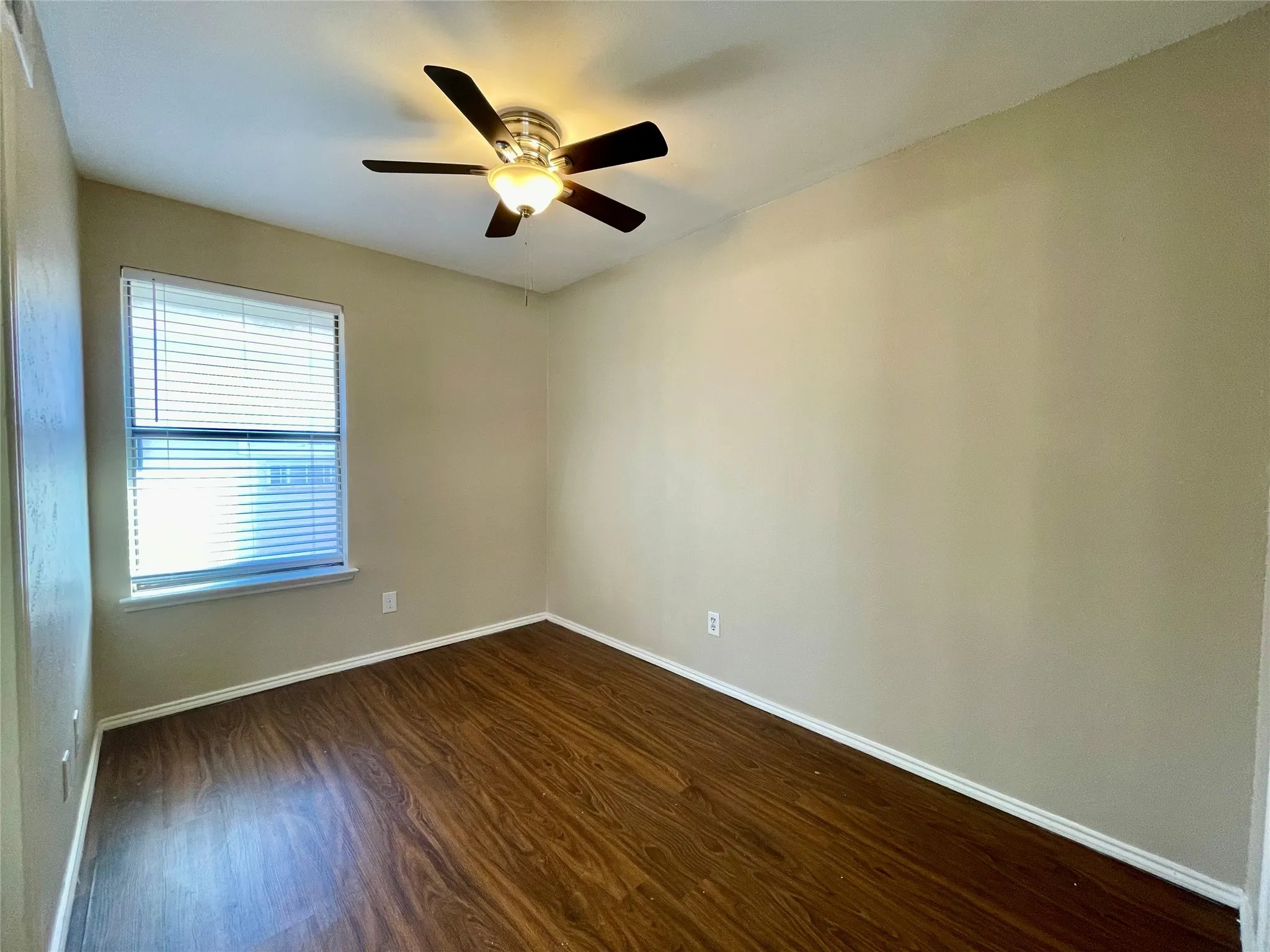 Here is a bedroom. Notice the lovely LVP flooring.