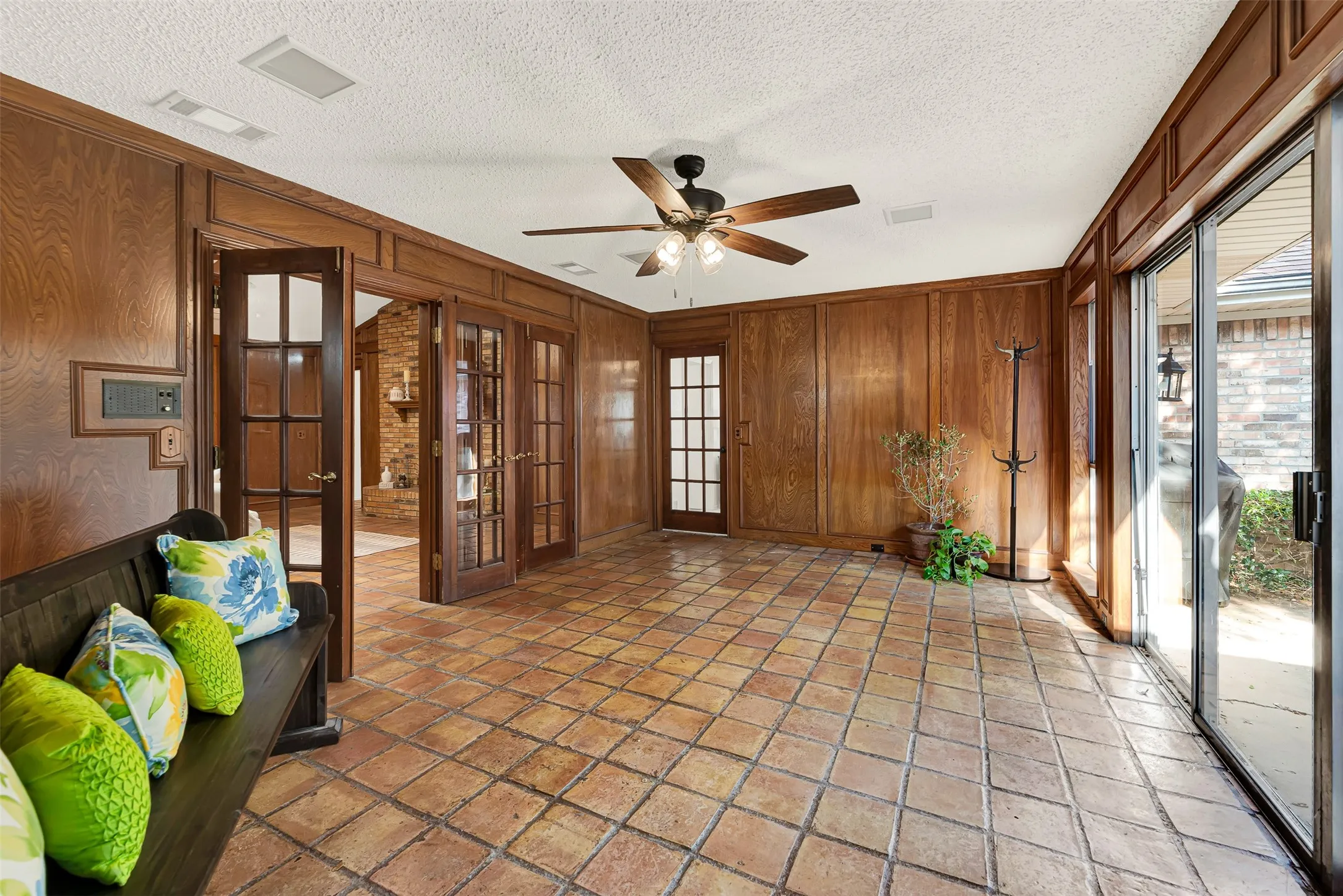 Right off the living room the sun room give you the opportunity to entertain with enough space for everyone.