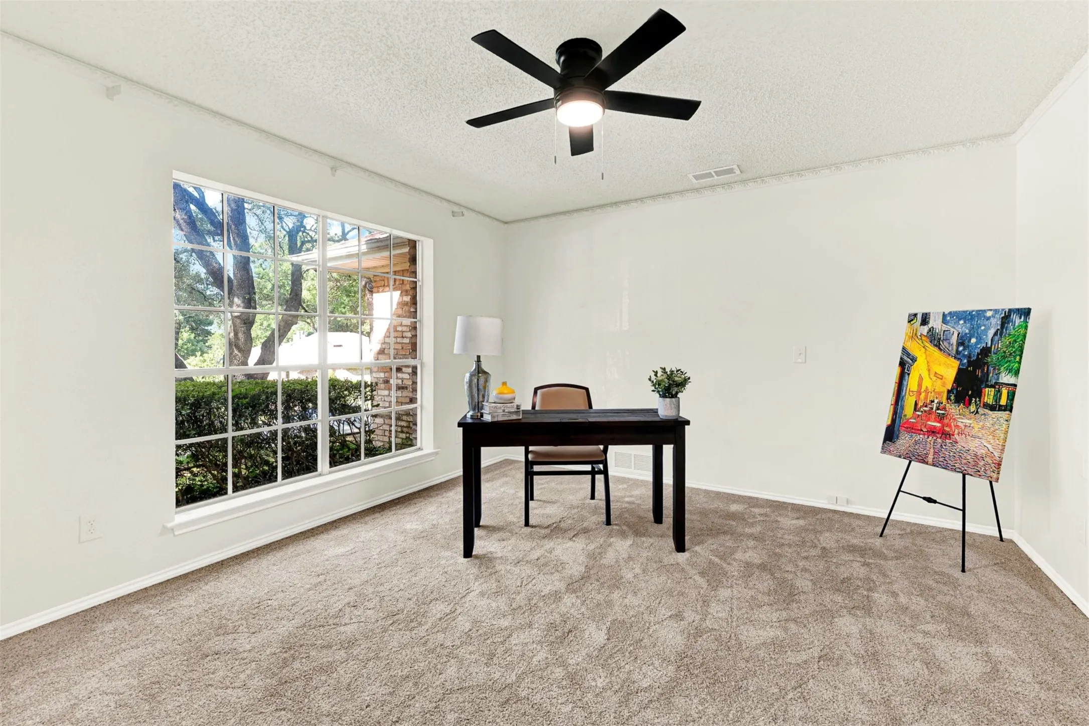 Large office that could also become a 5th bedroom if needed/ extra living space.