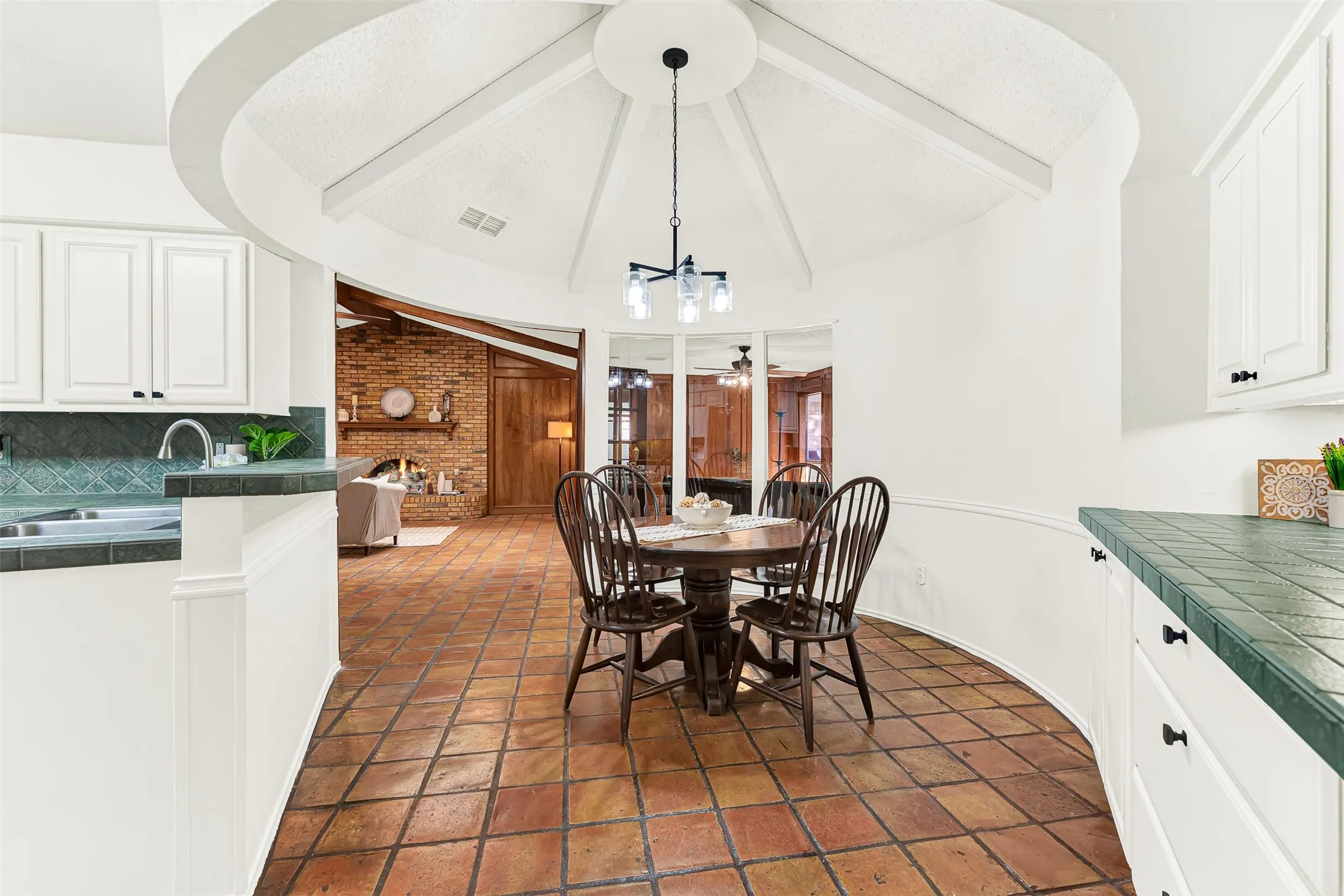 Easy flow from kitchen to living areas