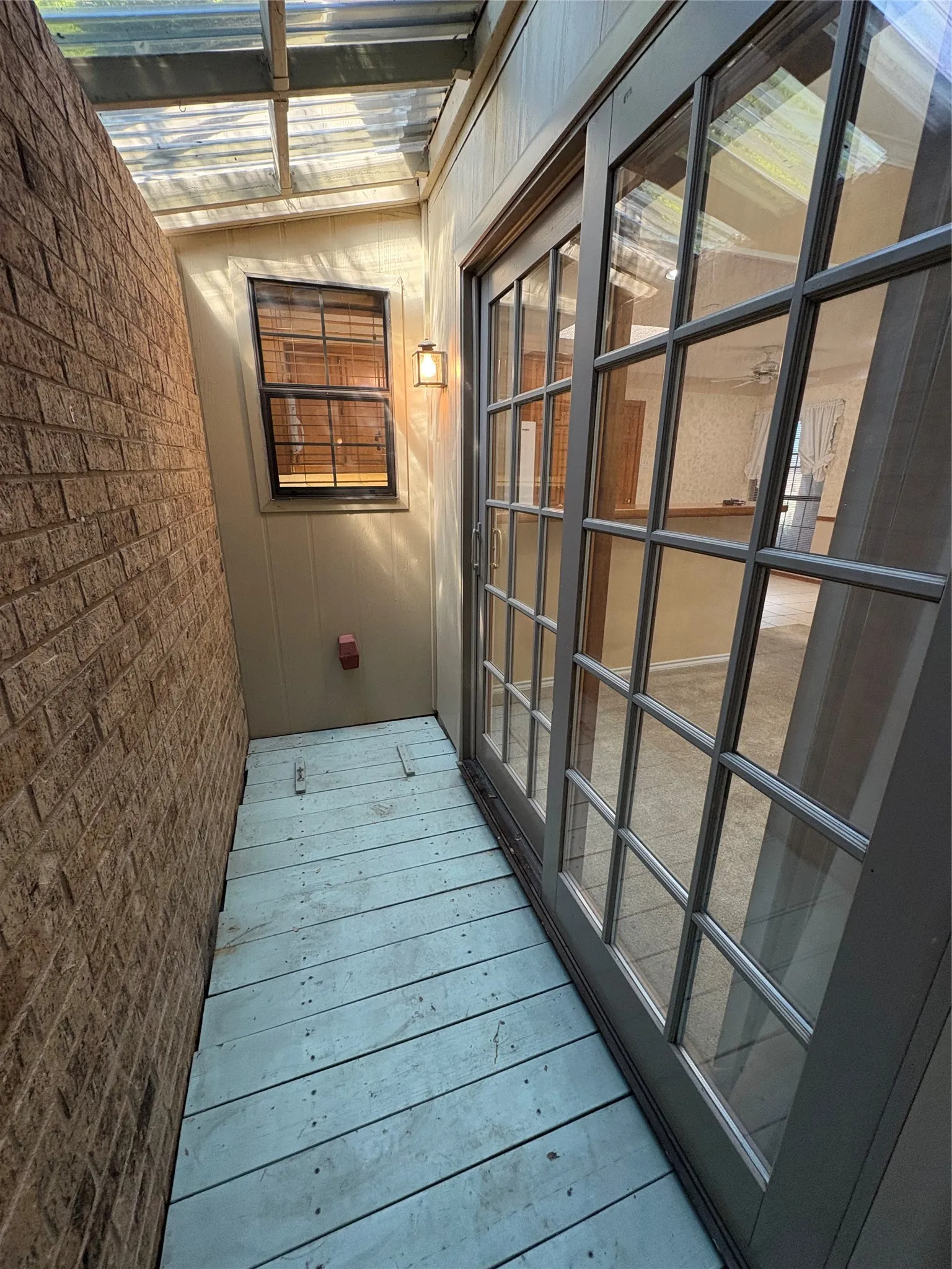 Located off of Dining Room and Kitchen