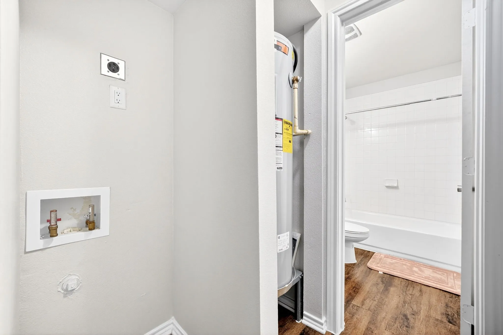 Dedicated laundry area with utility hookups