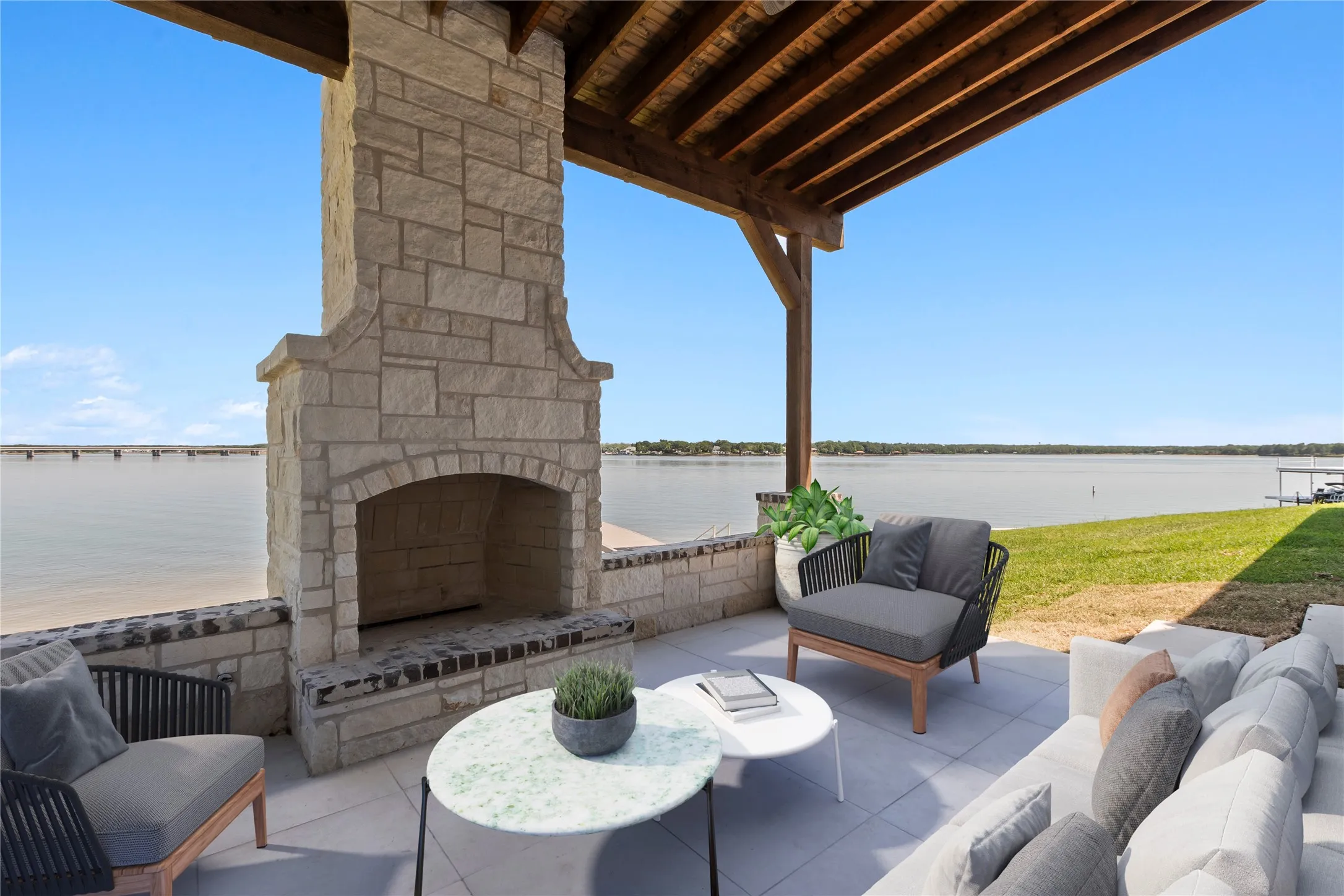 Virtually Staged Outside Patio