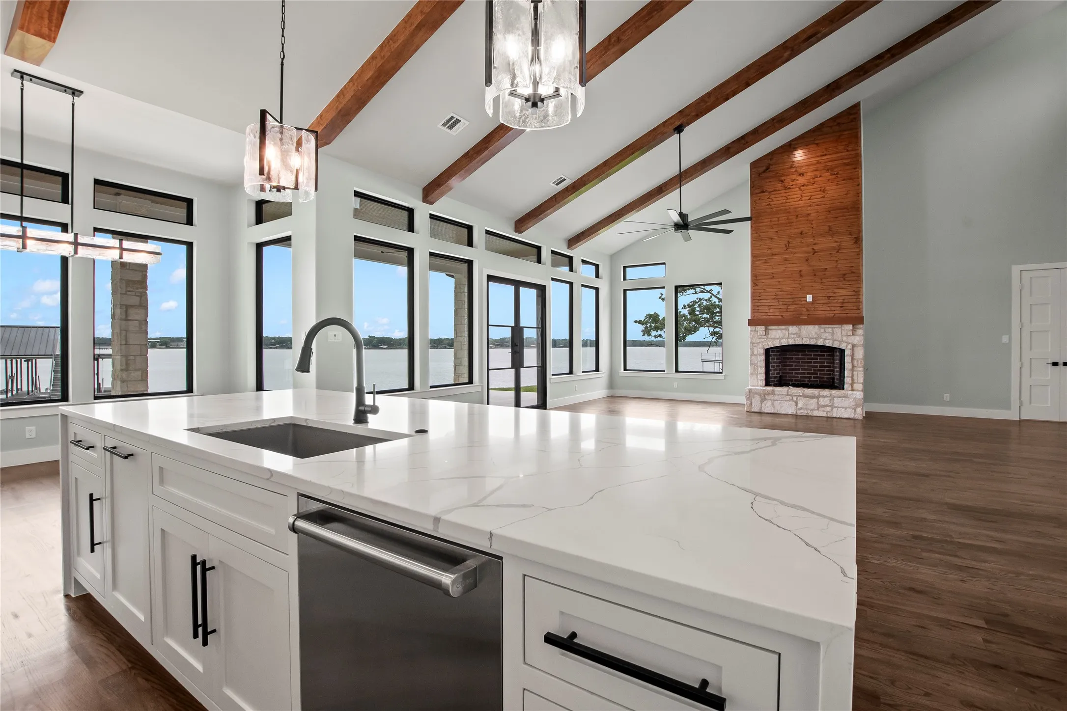 High-end appliance package includes an 8-burner double oven gas range