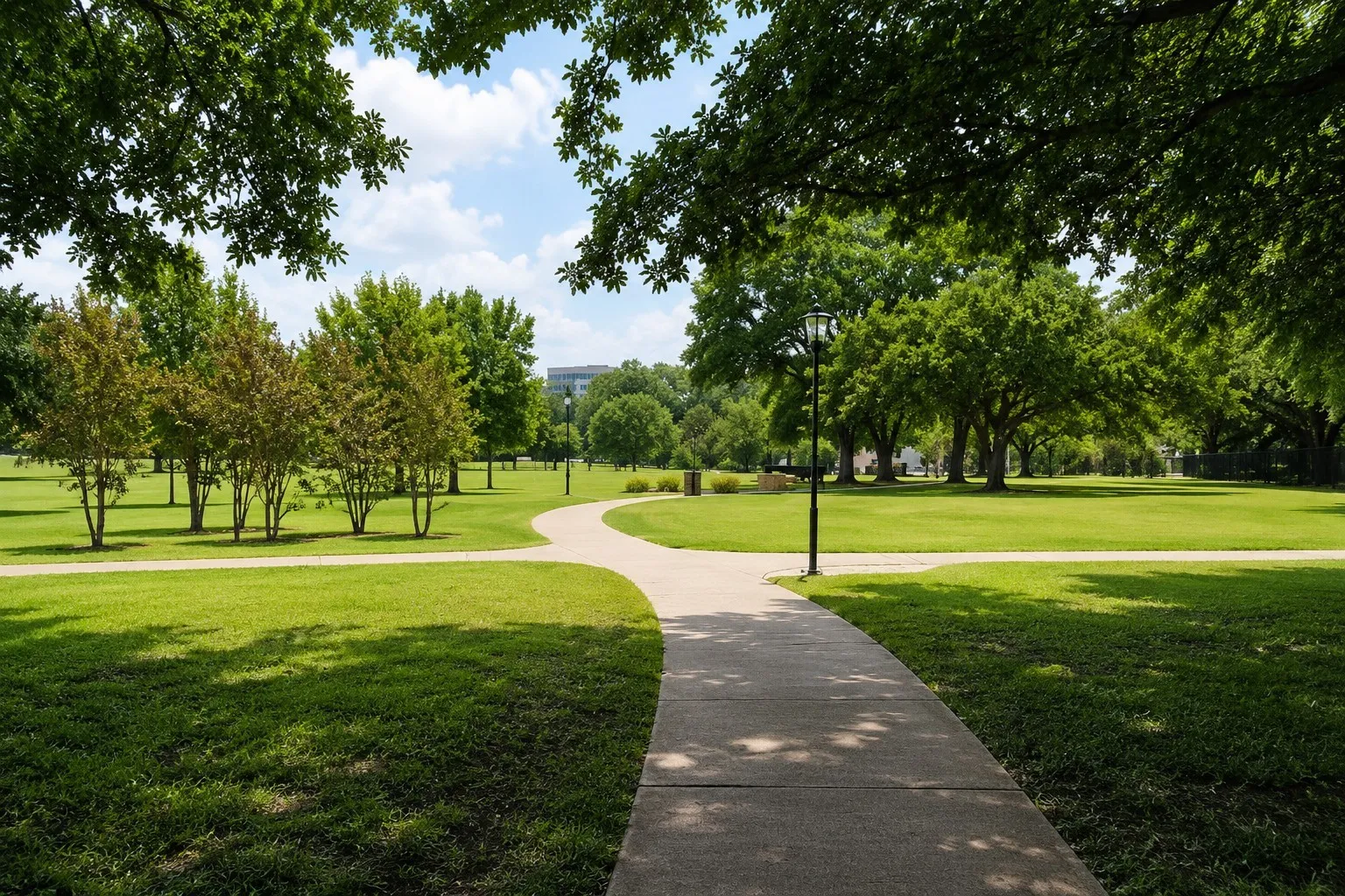 Cole Park directly across the street