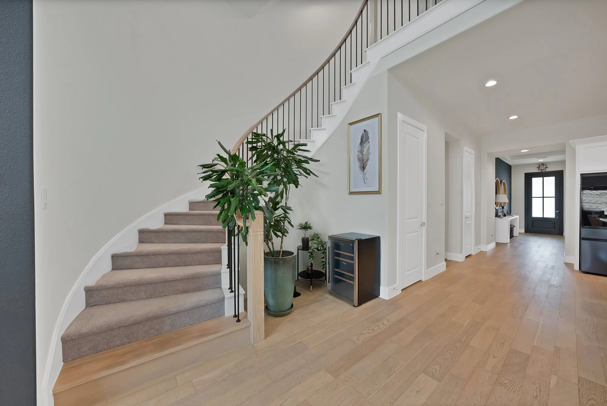 Beautiful curved staircase