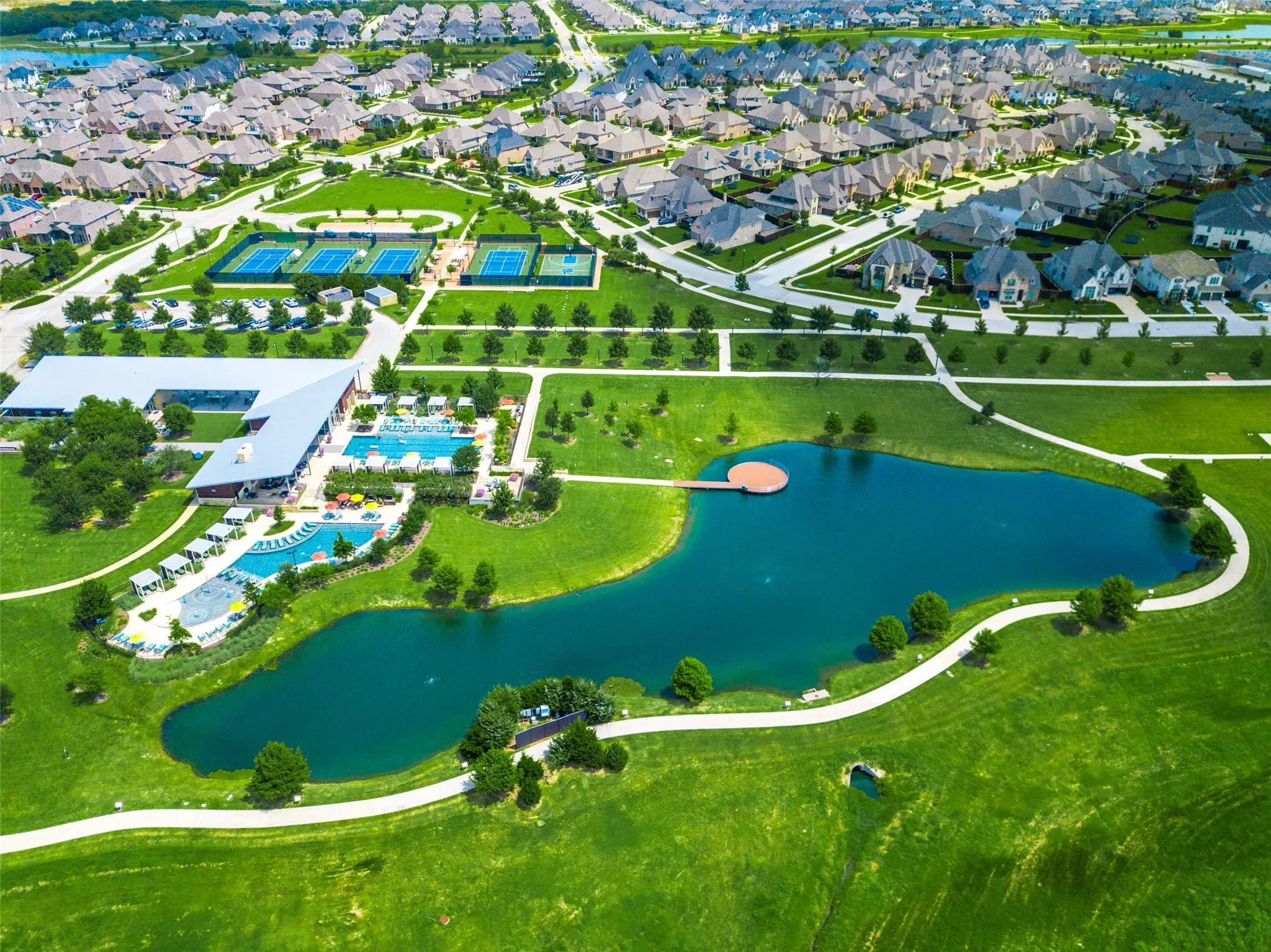 Incredible amenity center, community pools, miles of trails, community garden, 18 hole disk golf course and much more!
