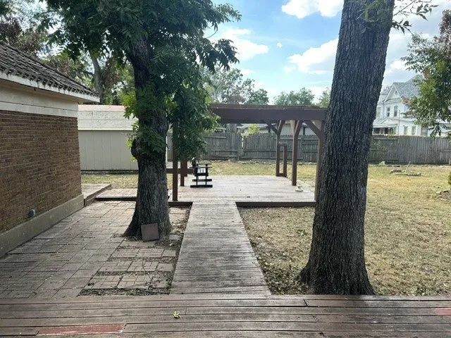 View from back porch