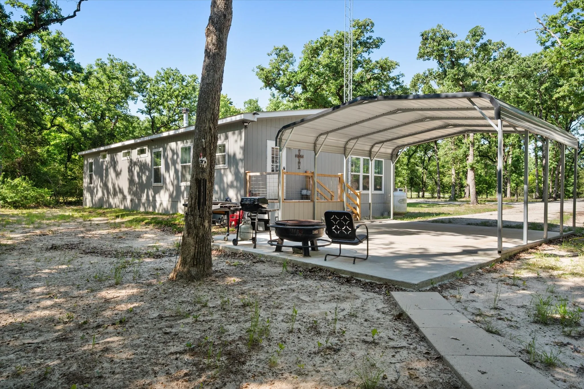 Carport and side deck