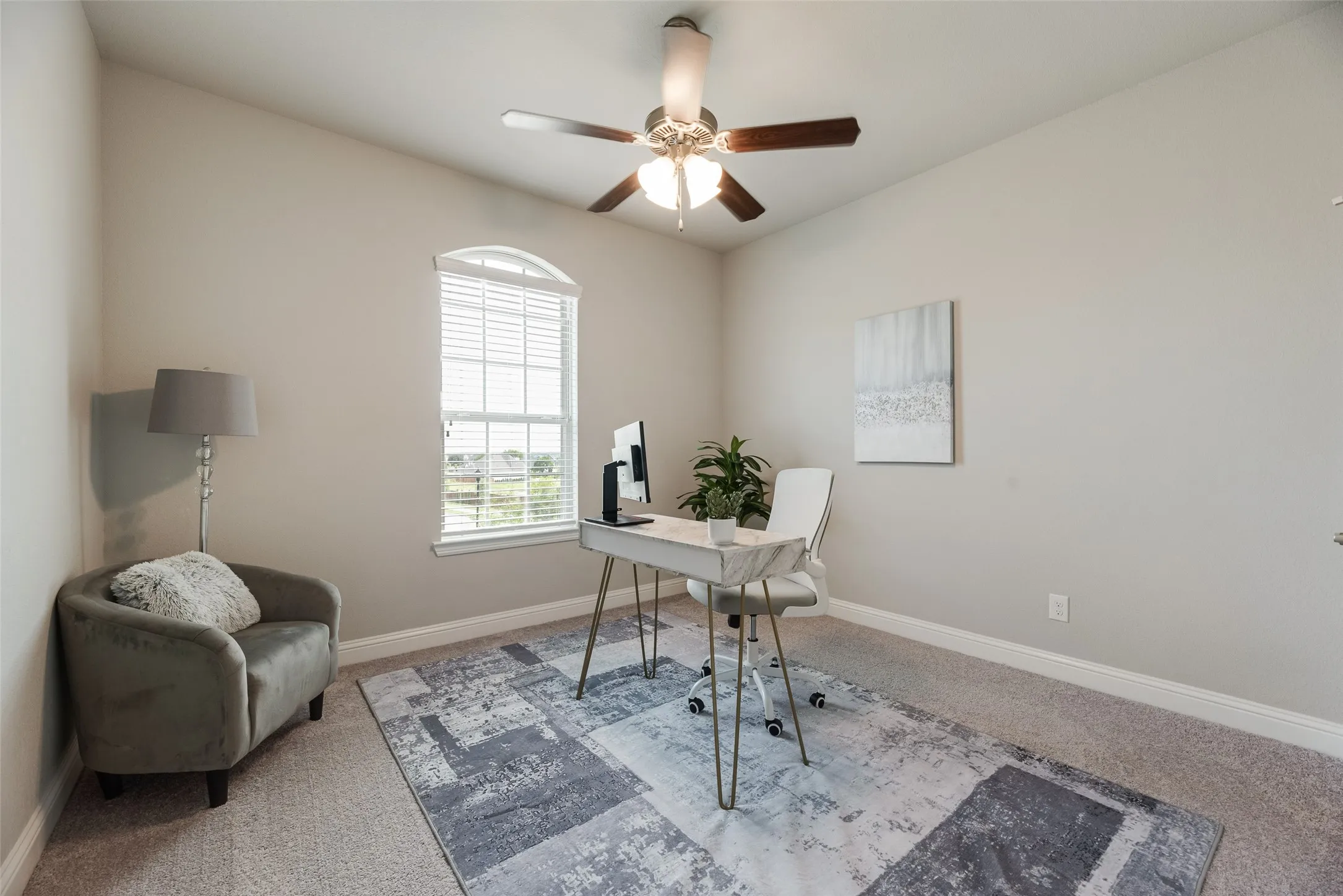 BEDROOM 5 - Room featuring vaulted ceilings, neutral wall tones, and carpet flooring