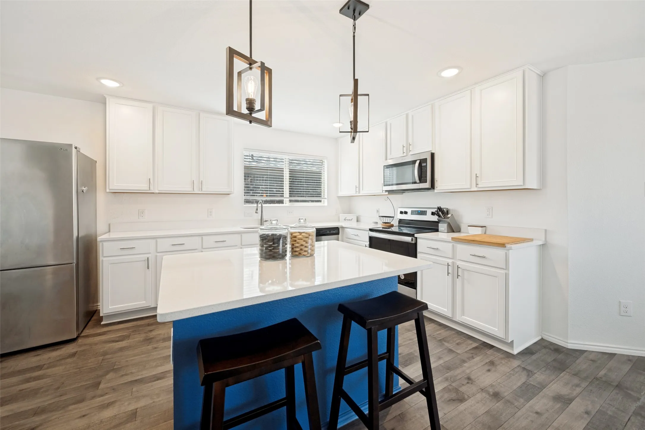 So much cabinet space and prep space on countertops!