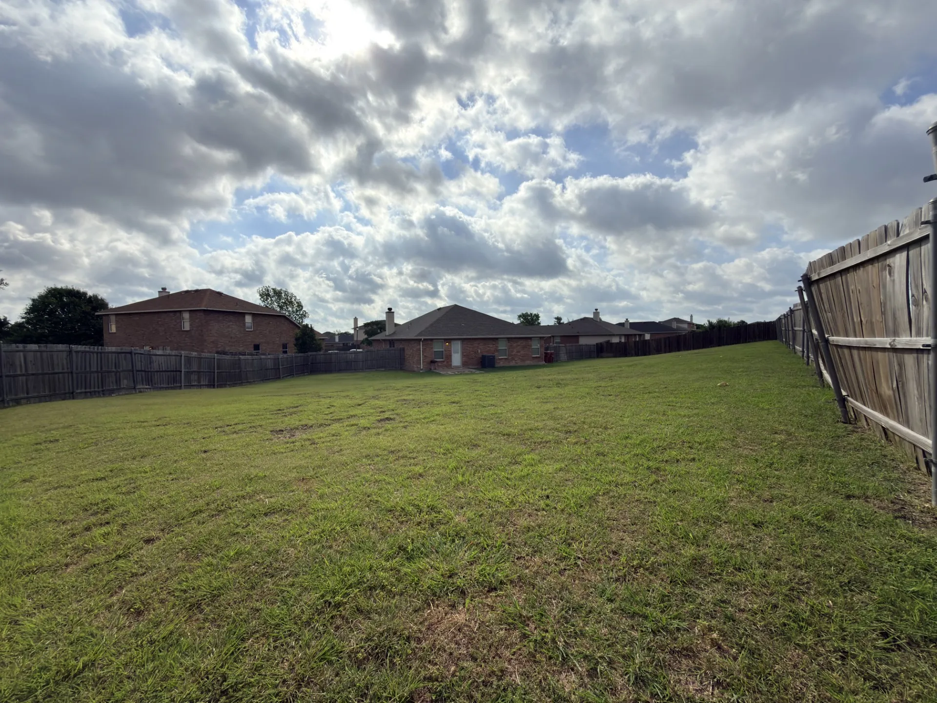 Huge backyard