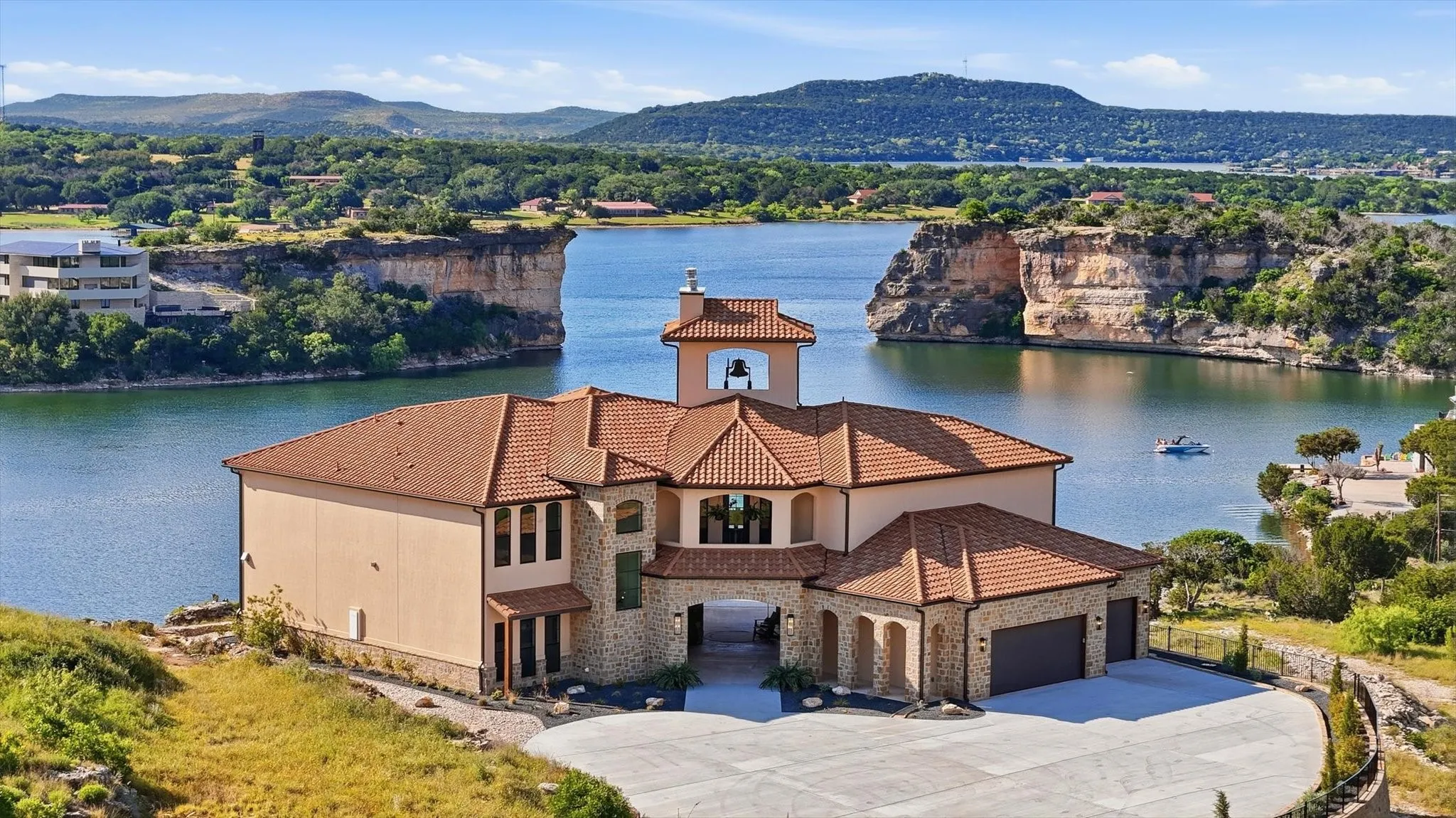 Single Family Residence For Sale in Palo Pinto County , 7085 W Hells Gate Drive, Possum Kingdom Lake, Texas 76475, 5 Bedroom, 7 Bathroom, 3 Garage spaces, 5,589 Sqft, built in 2026, mls#21257583, Real Estate Agent in Possum Kingdom Lake, Homes For Sale in Palo Pinto county, Homes For Sale in Possum Kingdom Lake, Realtor in Possum Kingdom Lake Texas, Real Estate Brokerage Independent Realty Texas, Luminita Cordes Realtor