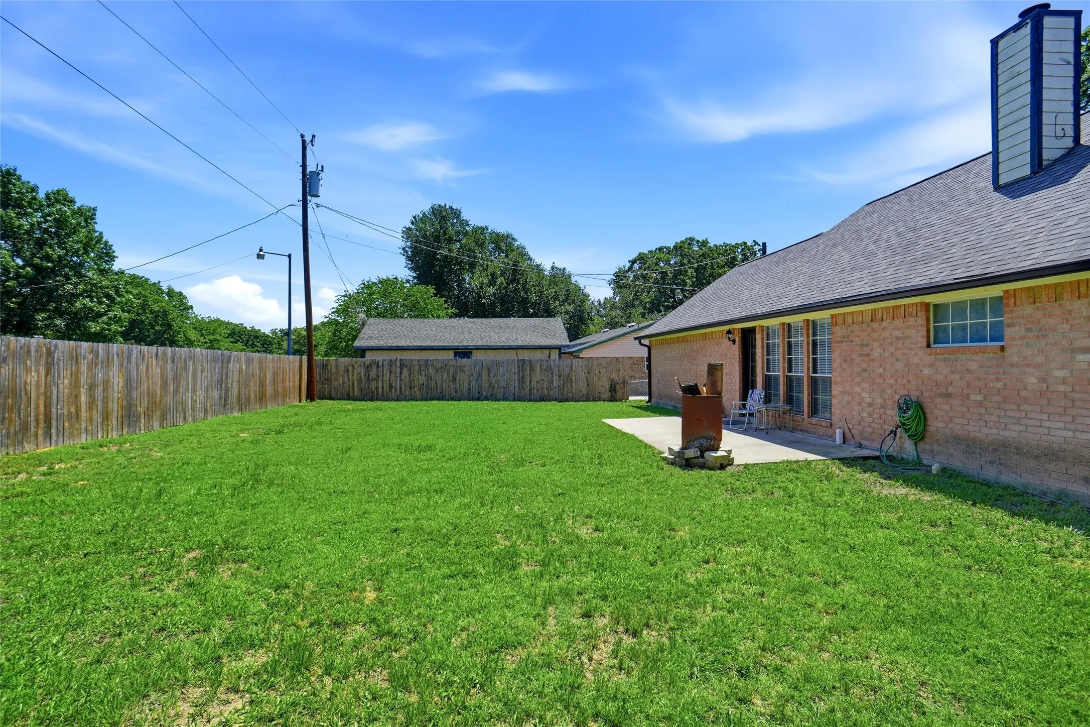 Yard is Fenced