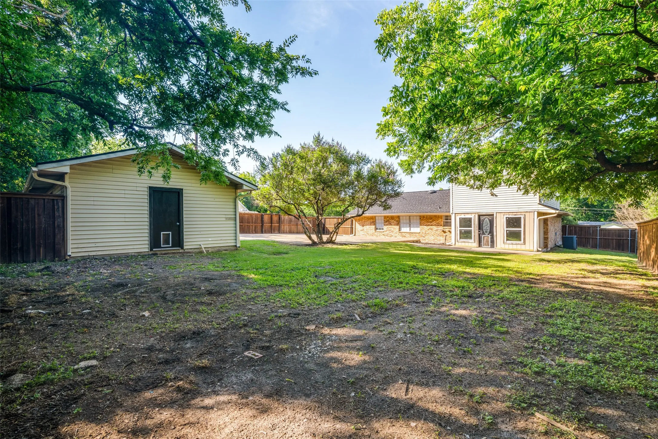 View of back of house from back corner