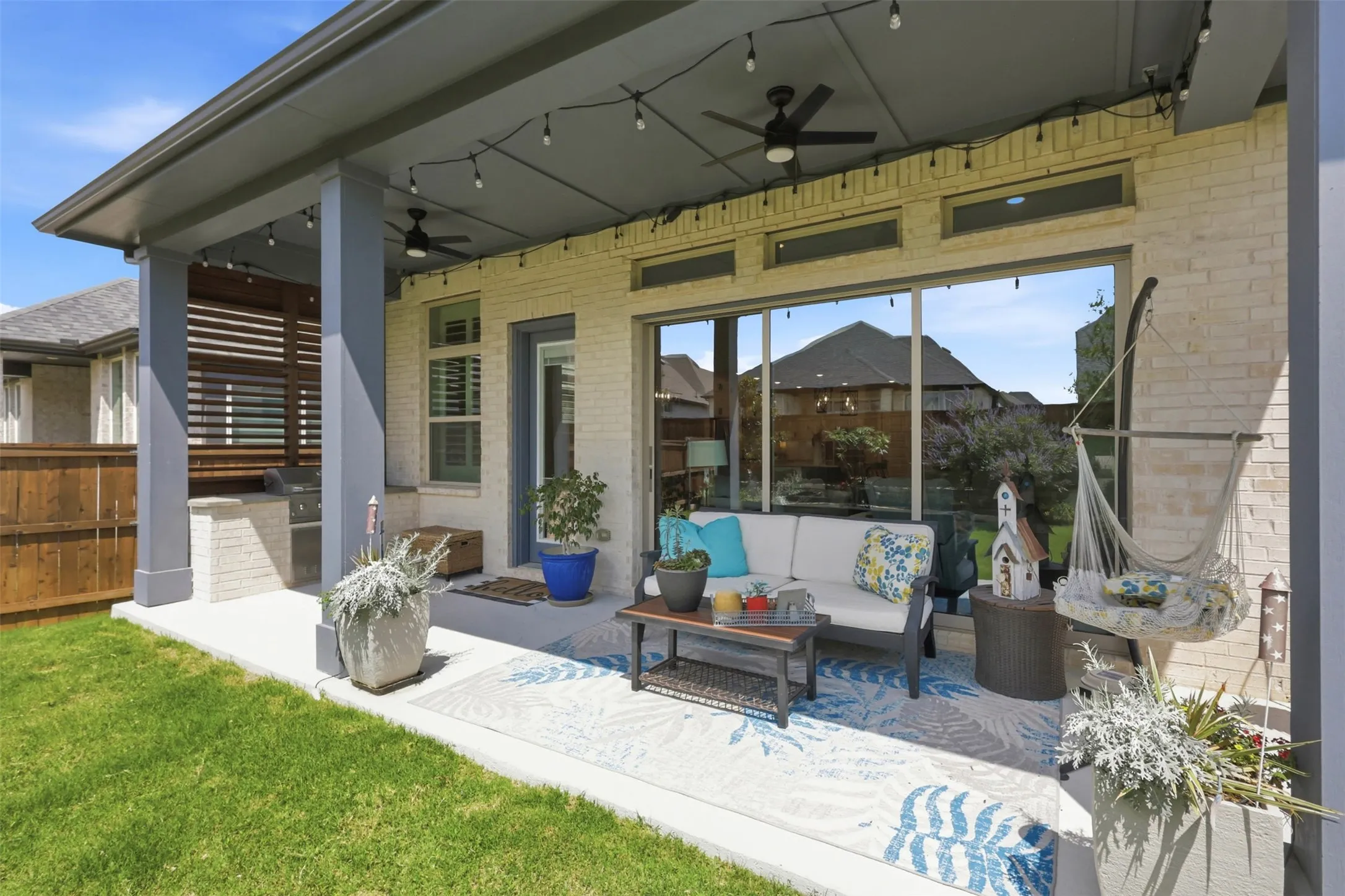Extended huge patio