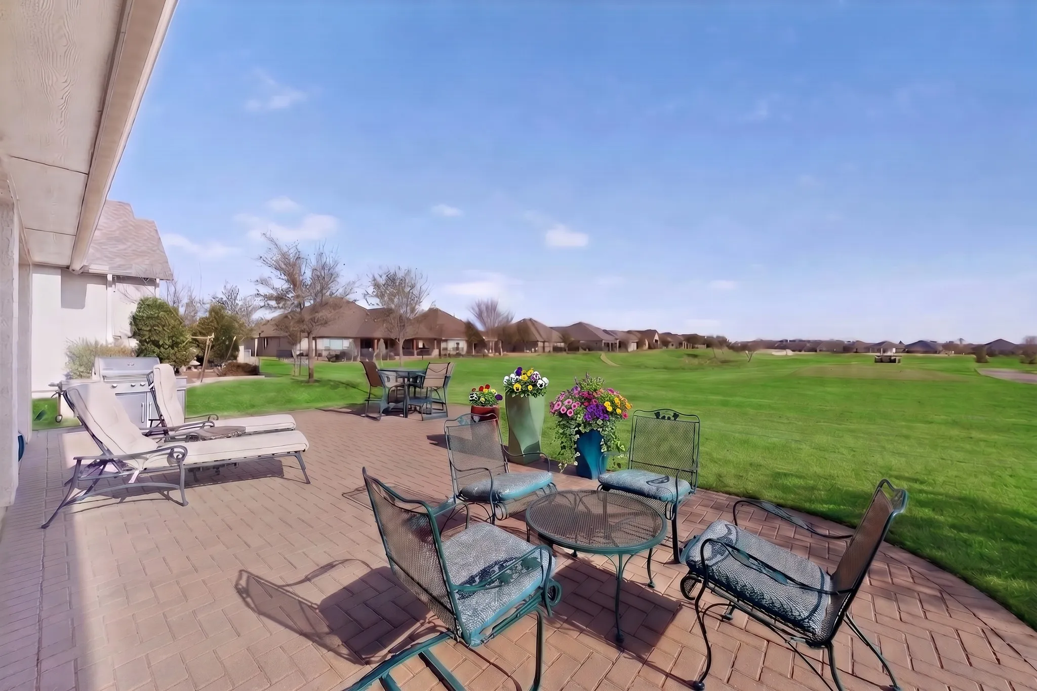 Patio with ample room for outtdoor entertaining.