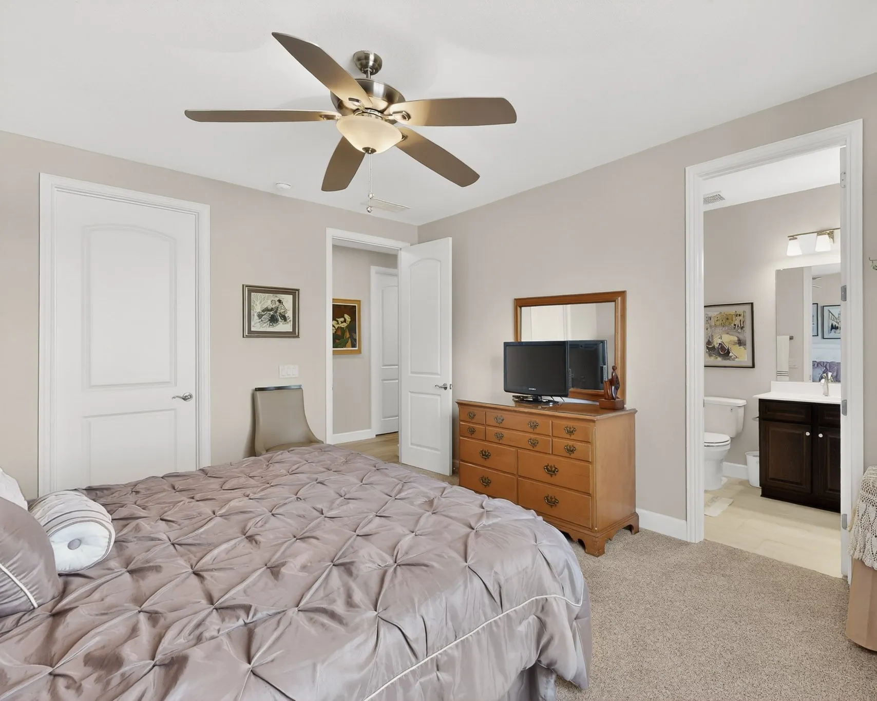 Guest Bedroom with full bath.