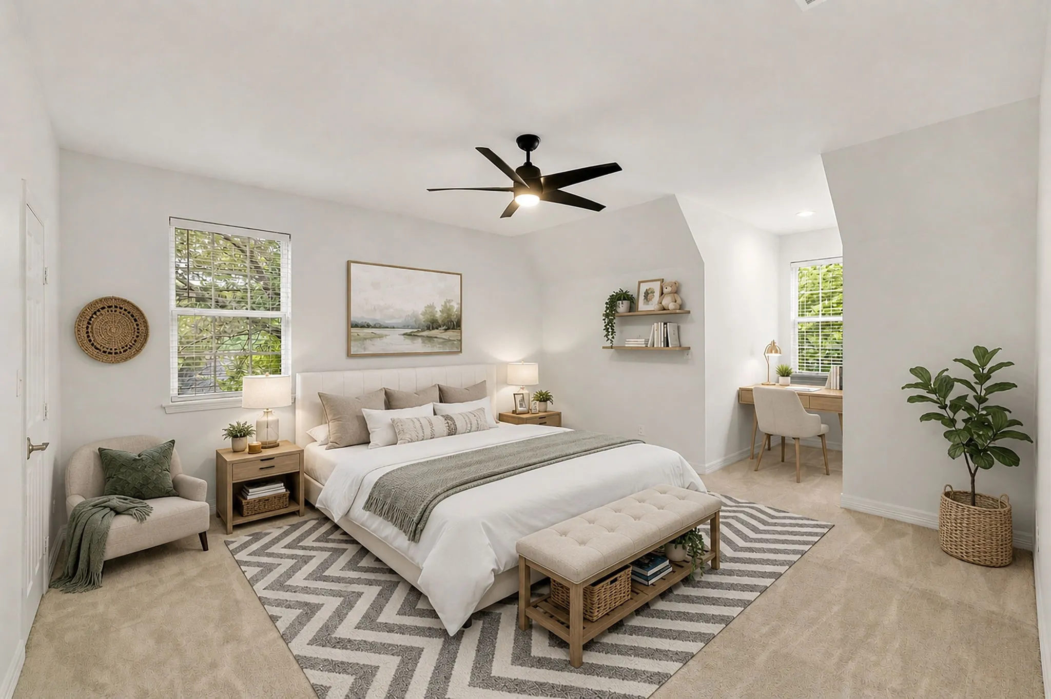 Virtually staged. Massive bedroom!