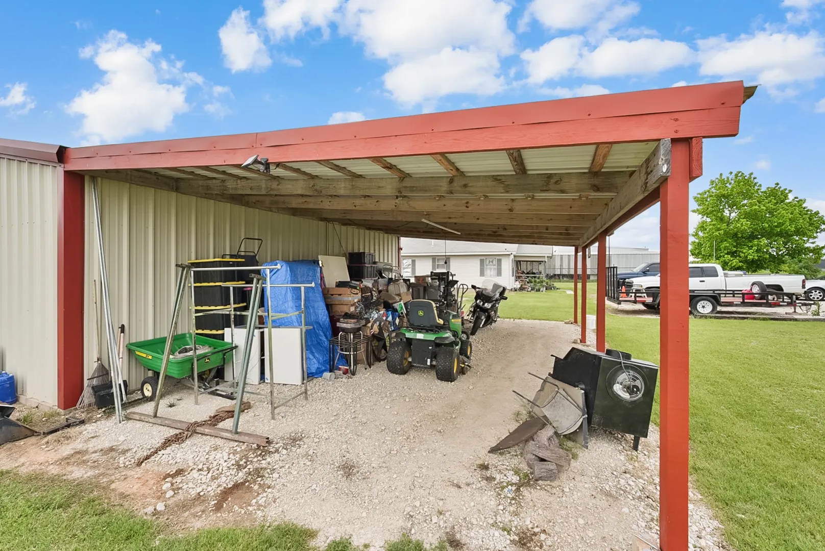 Covered 3 Space Carport