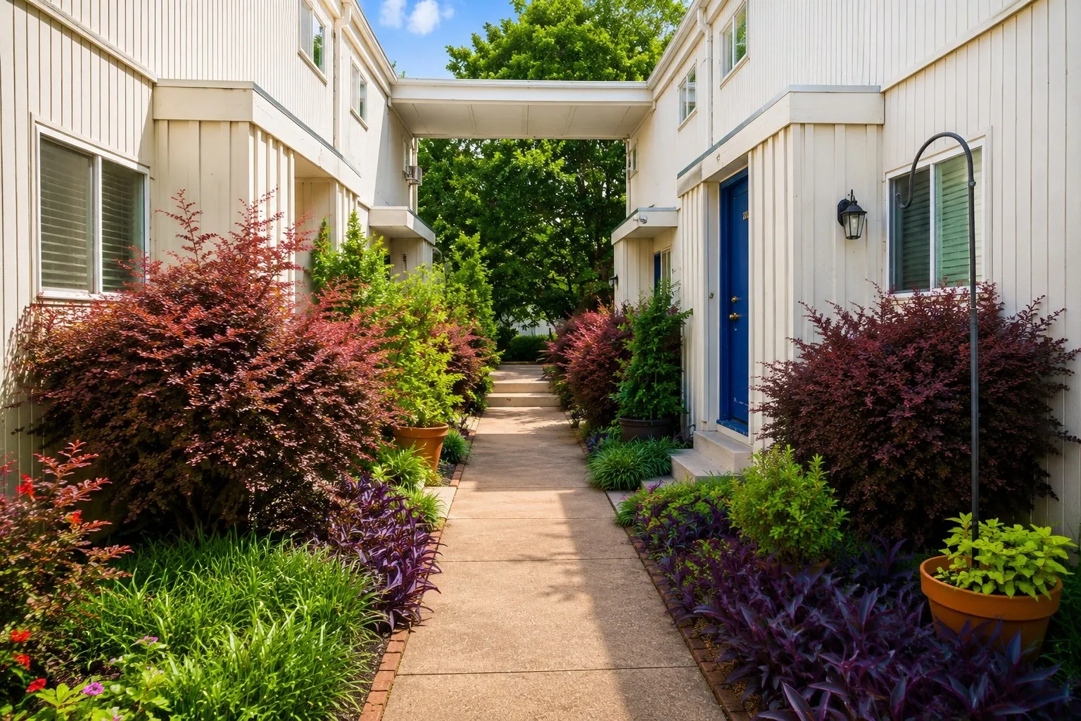 View from front gate