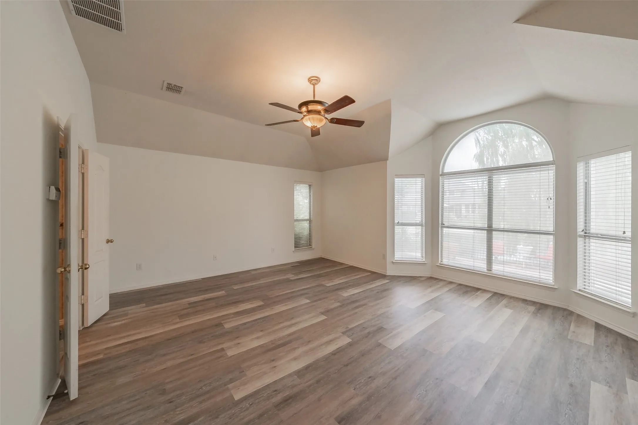 Master bedroom and sitting area