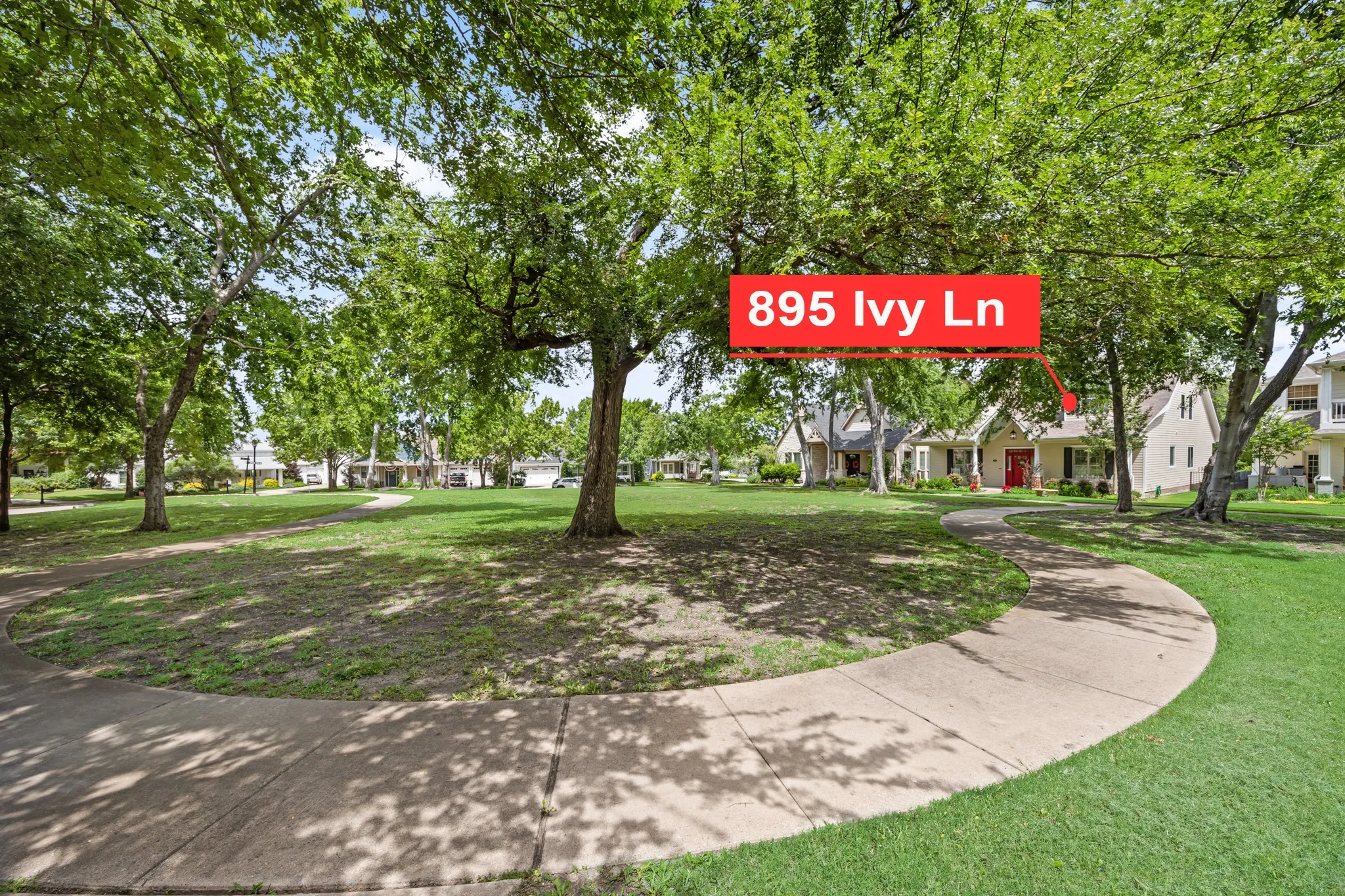 Park in front of residence