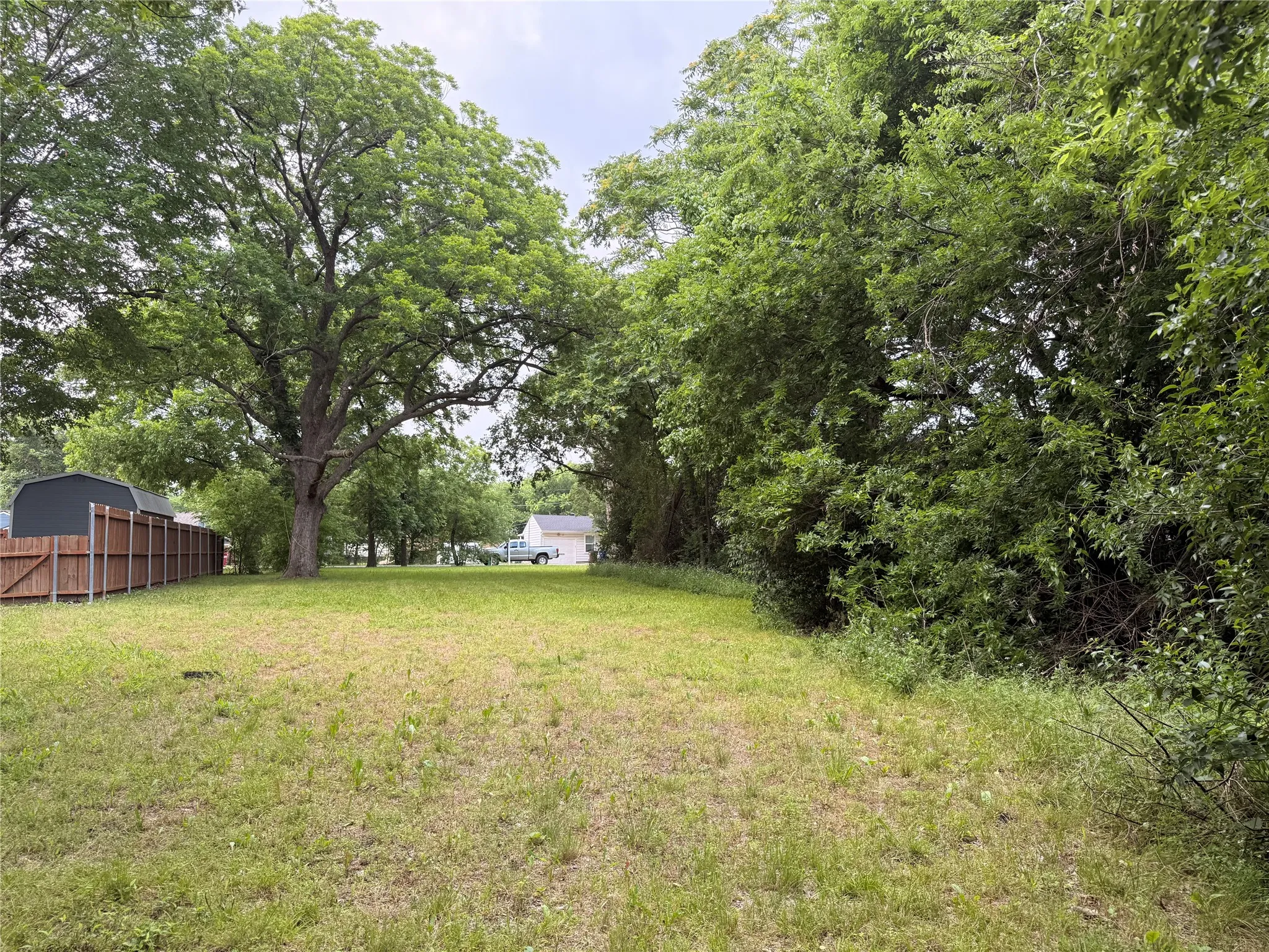 View of lot from back facing frontage.