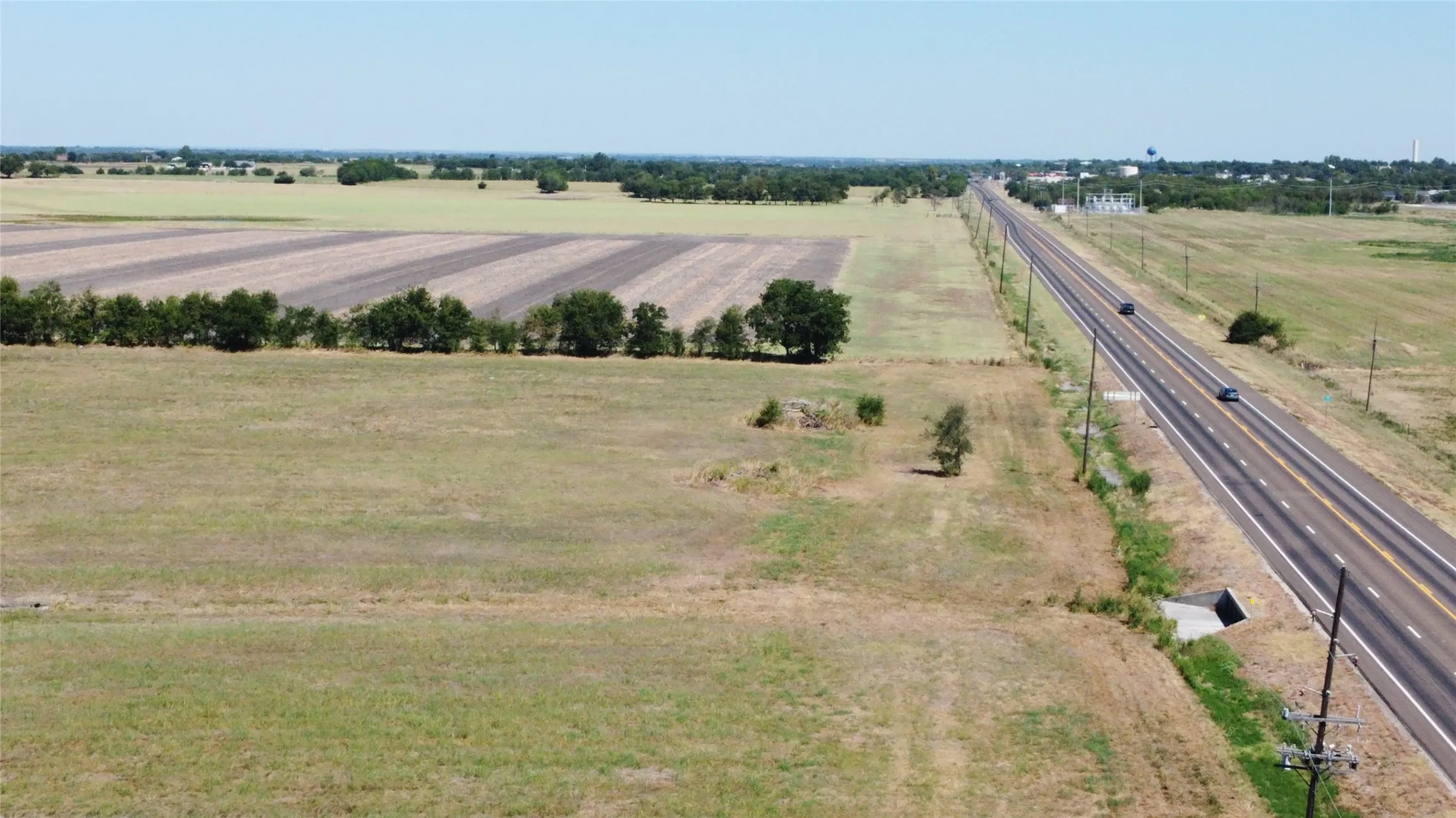 Expansive open land with cultivated fields