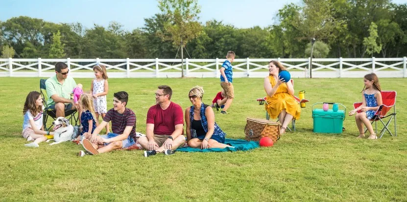 Outdoor event space for gathering with friends and neighbors
