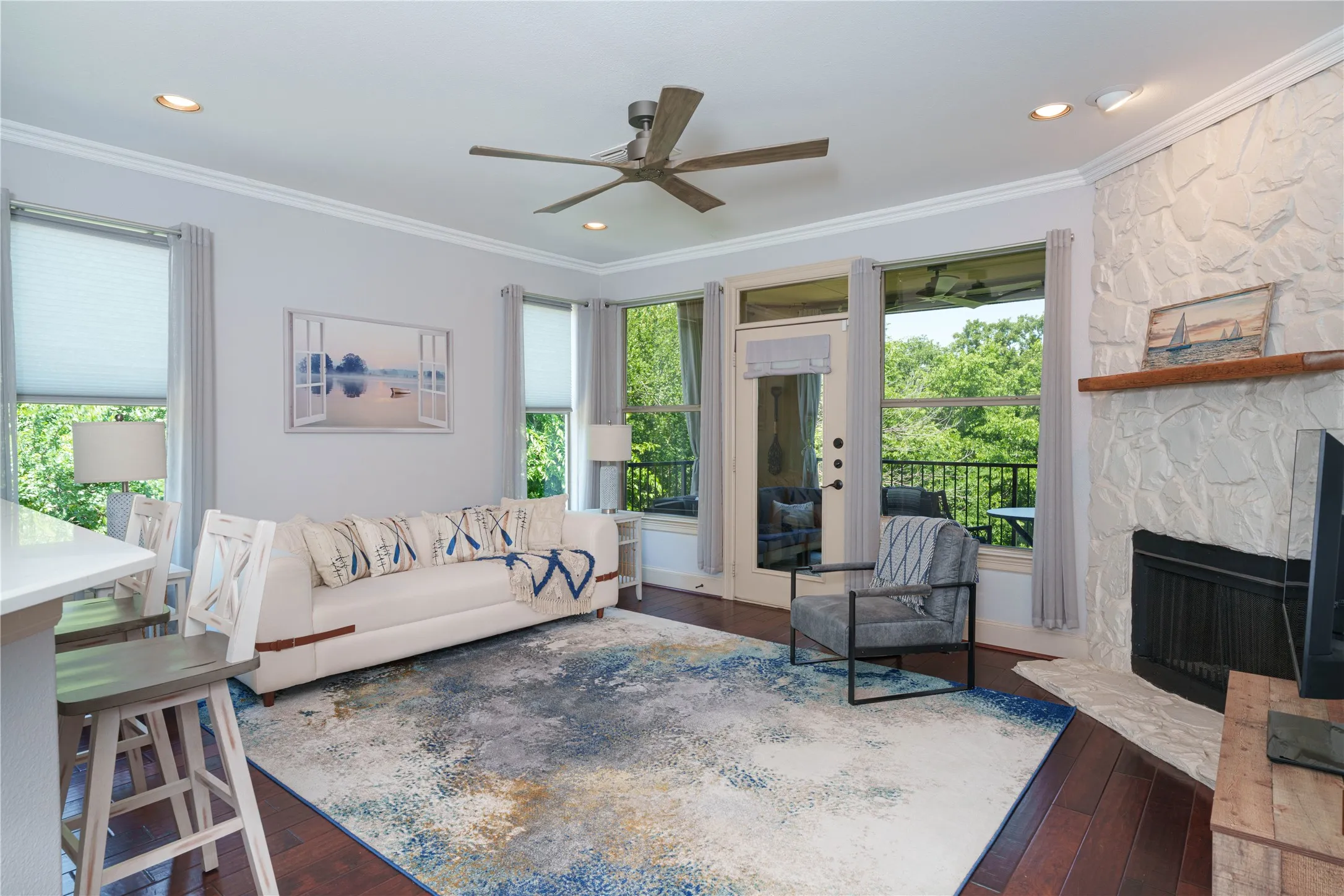 Large Open Living Room with Beautiful Views