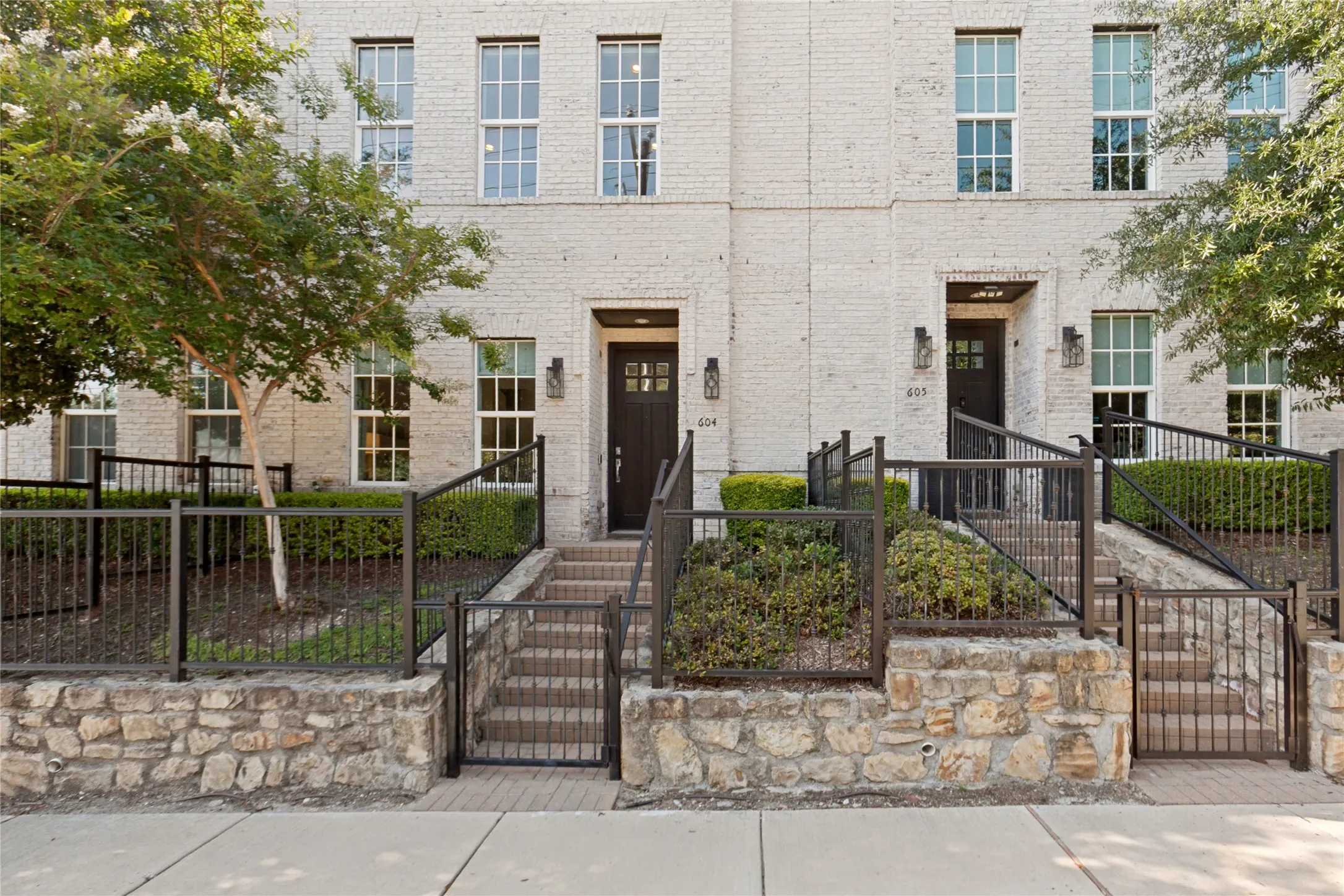 Front Entrance with ring doorbell and south facing windows