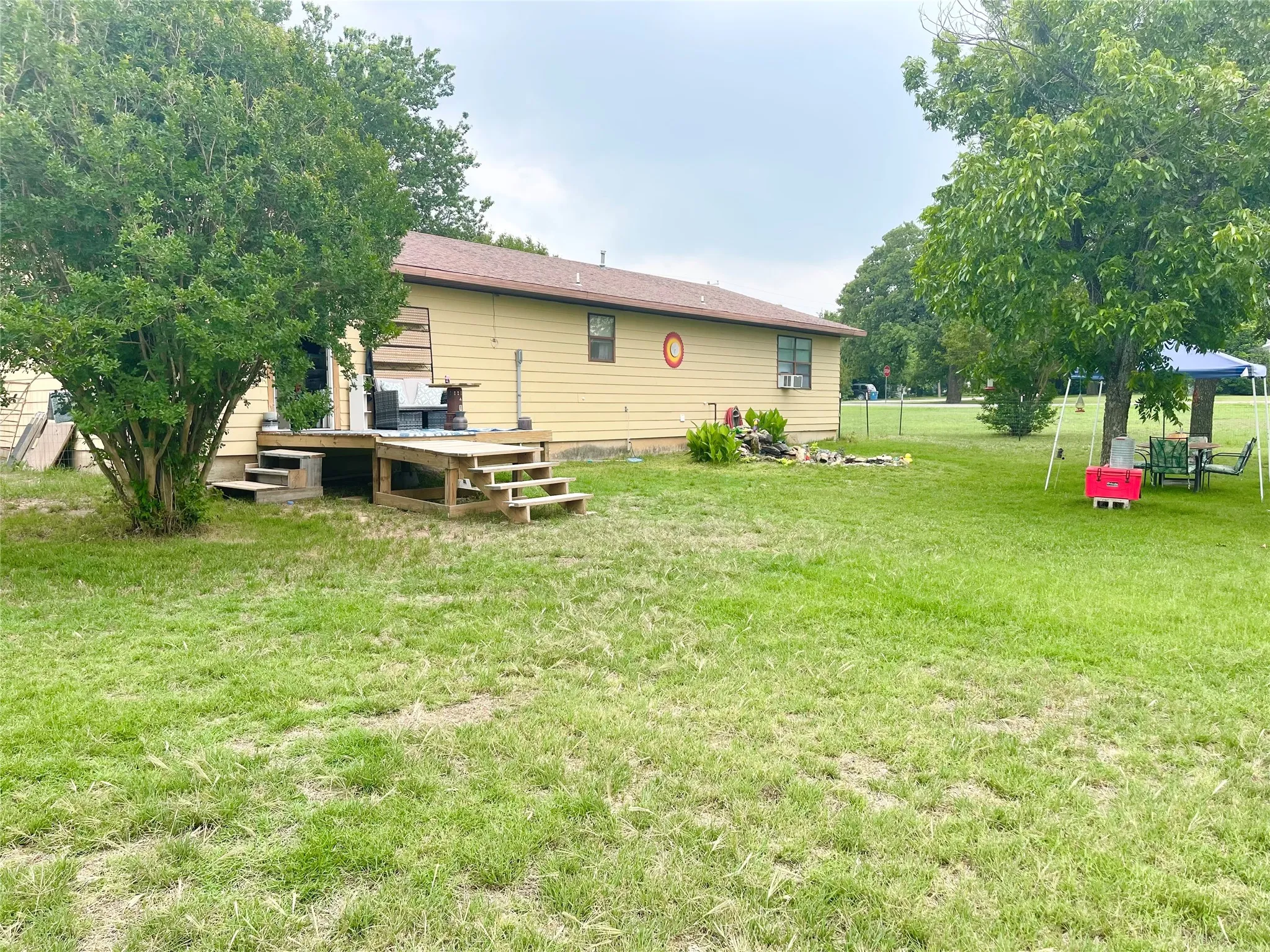 Side View of Backyard